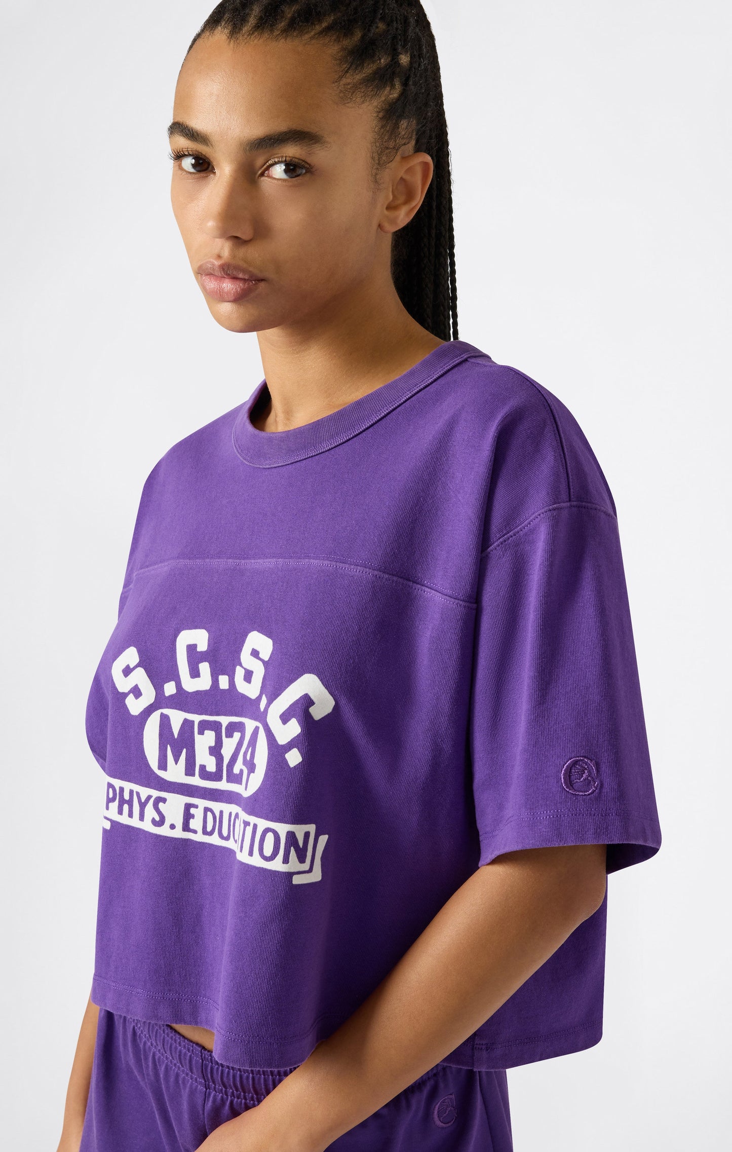 Women's Cropped Crewneck T-Shirt Time Capsule