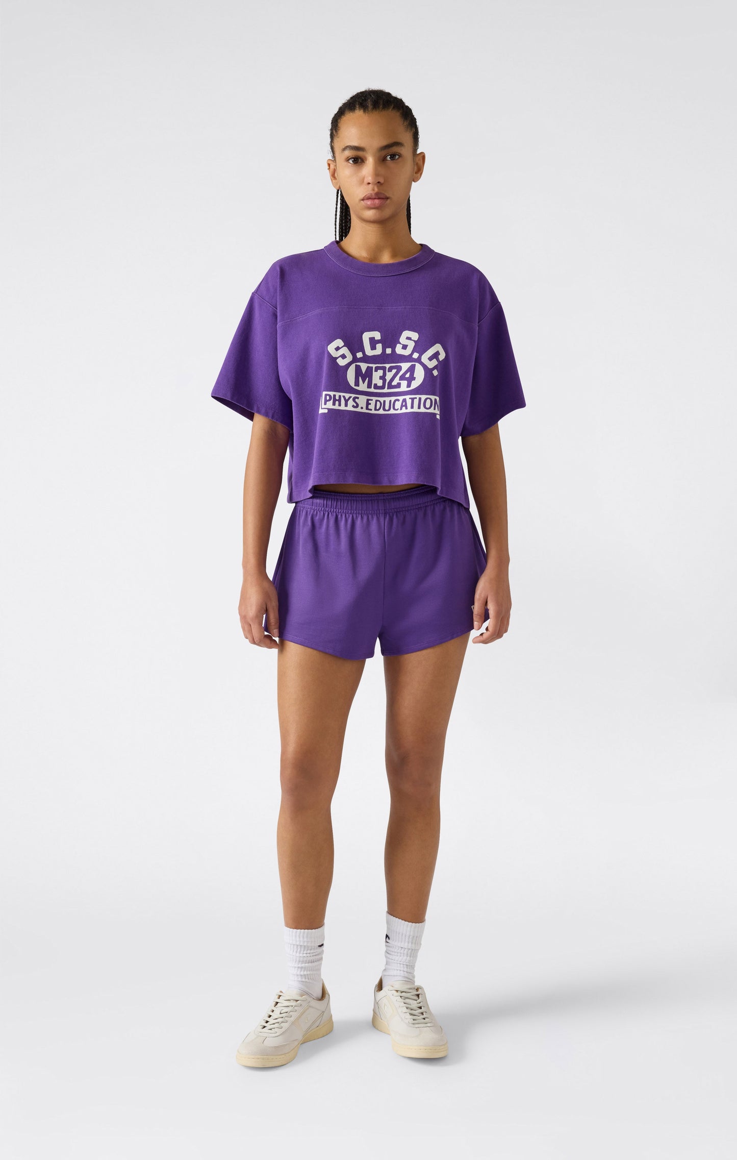 Women's Cropped Crewneck T-Shirt Time Capsule