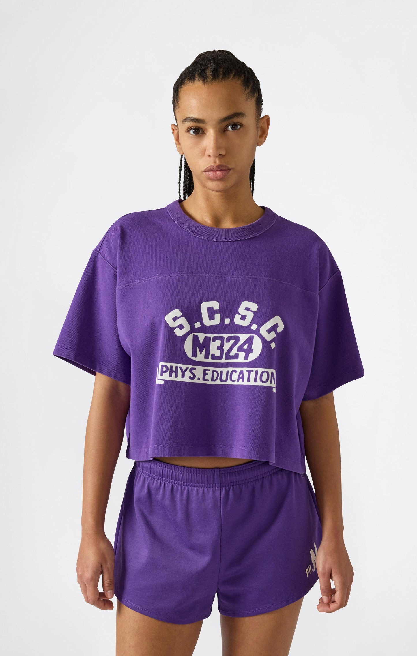 Women's Cropped Crewneck T-Shirt Time Capsule