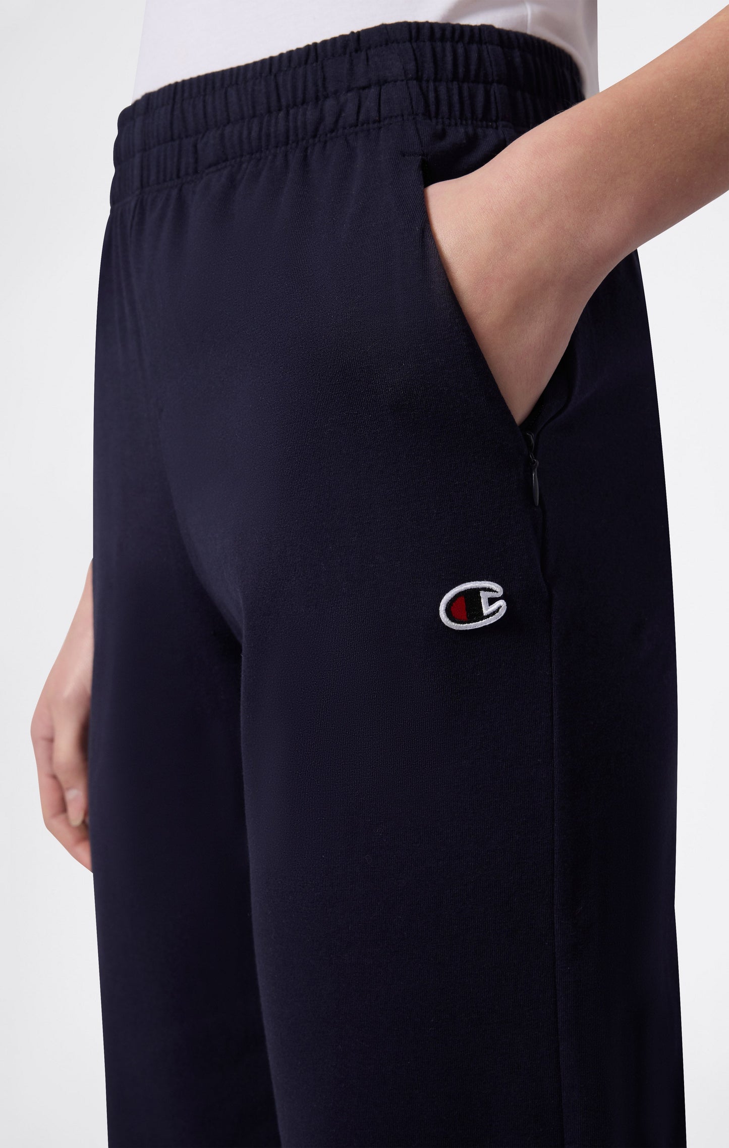 Damen Leichte Jogginghose mit geradem Saum und Reißverschlusstaschen – Icons