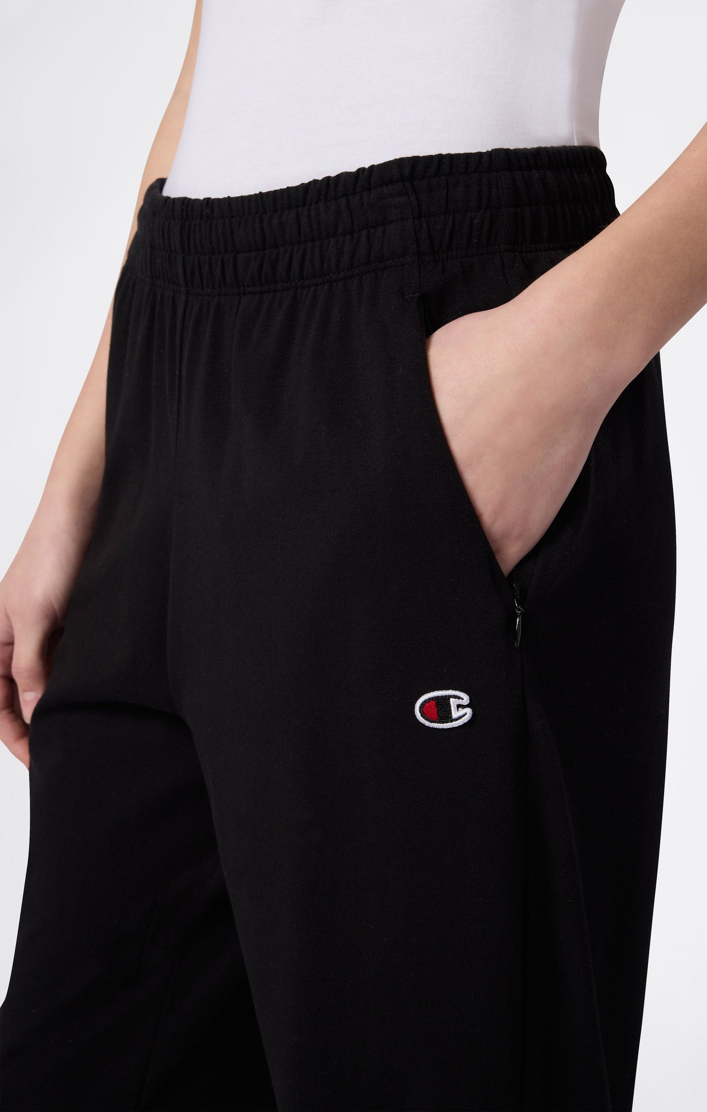 Damen Leichte Jogginghose mit geradem Saum und Reißverschlusstaschen – Icons
