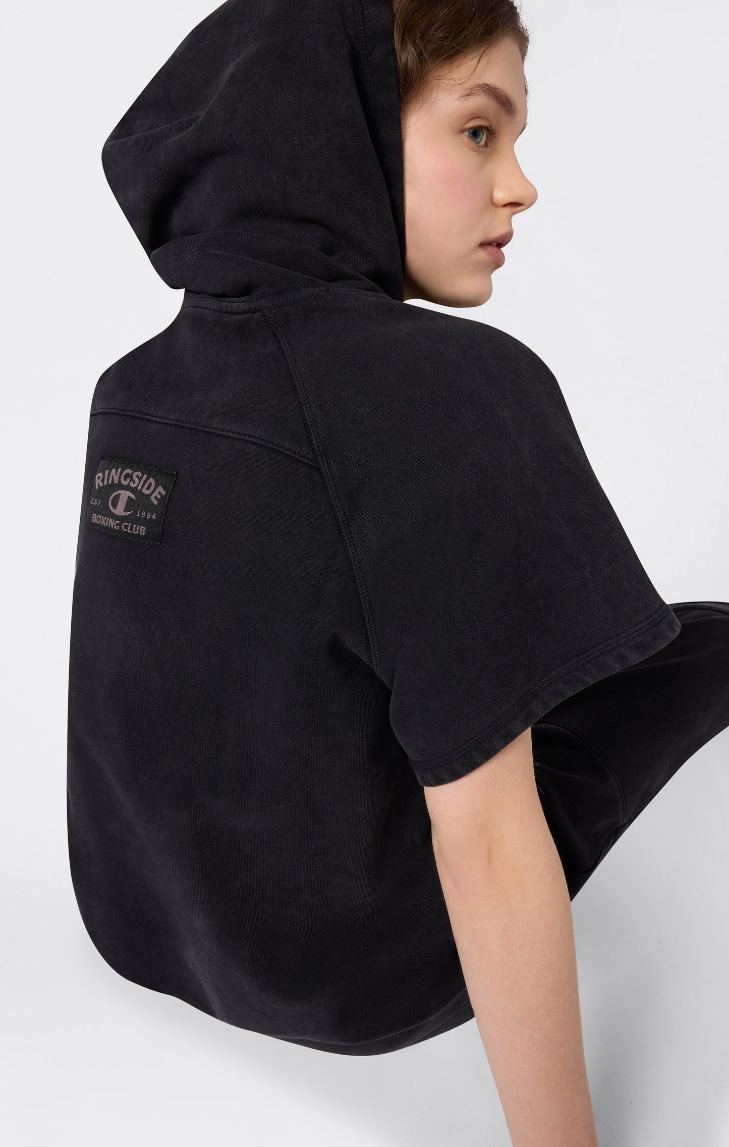 Ärmelloser Kapuzenpullover im Box-Stil für Damen