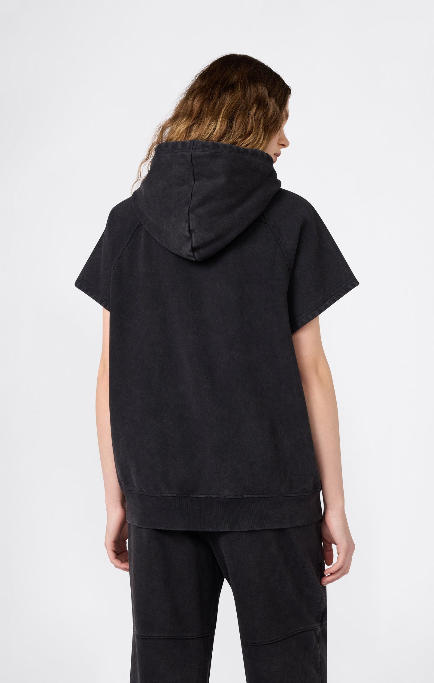 Ärmelloser Kapuzenpullover im Box-Stil für Damen