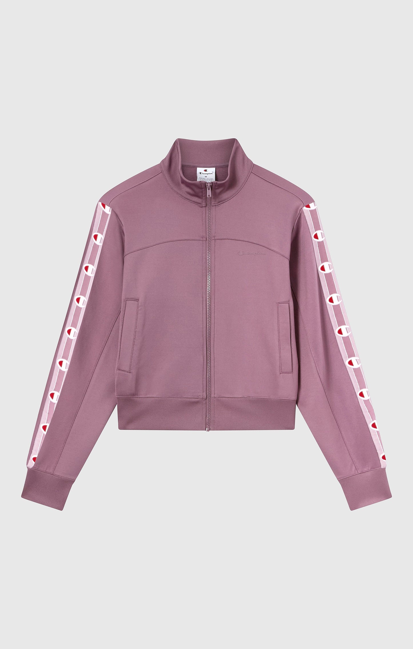 Women's Full Zip Tape Logo Interlock Sweatshirt