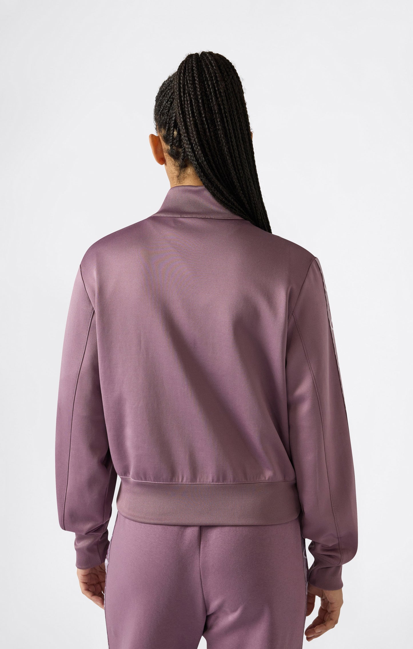 Women's Full Zip Tape Logo Interlock Sweatshirt