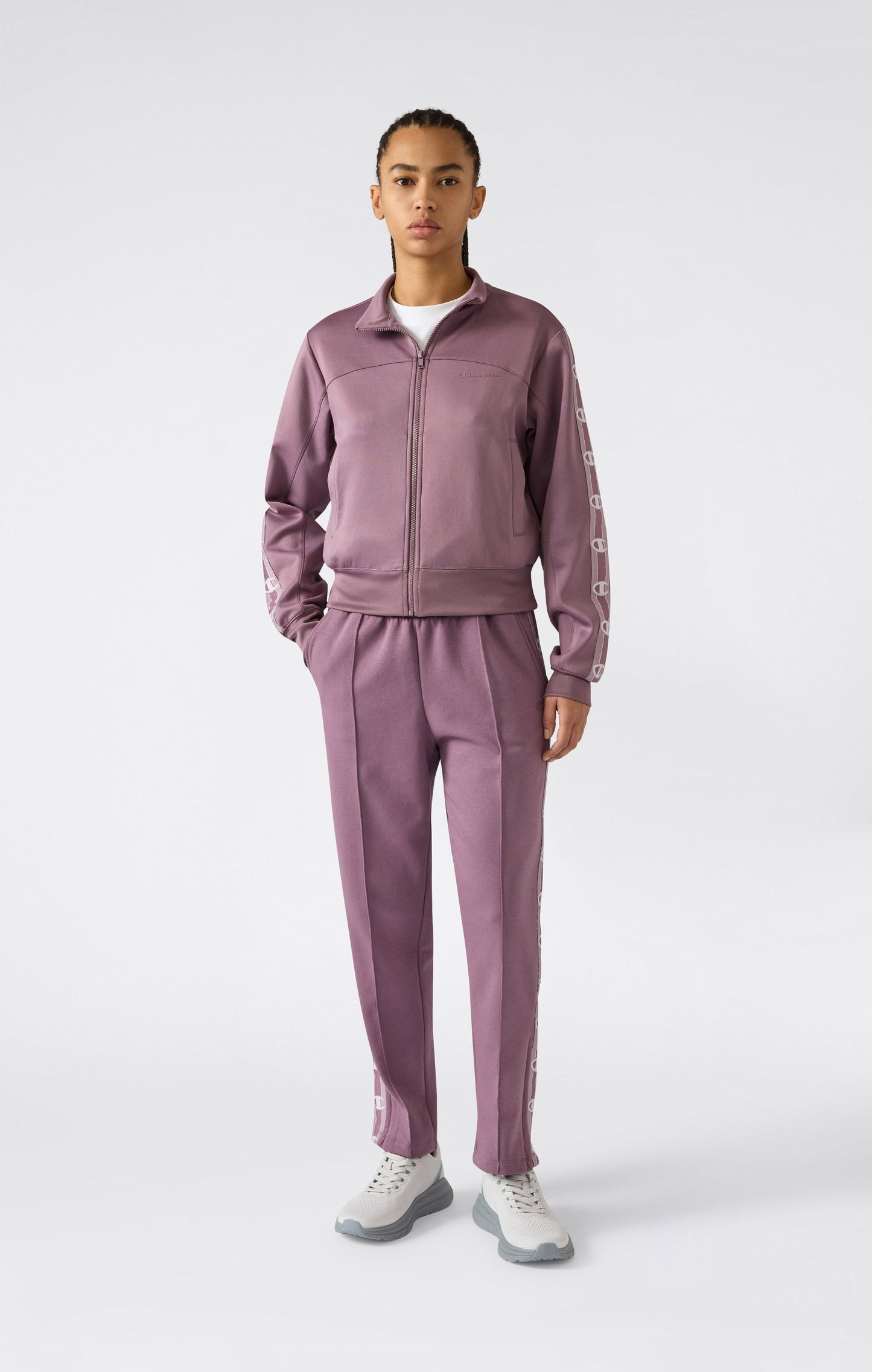 Women's Straight Leg Interlock Pants with Tape Logo