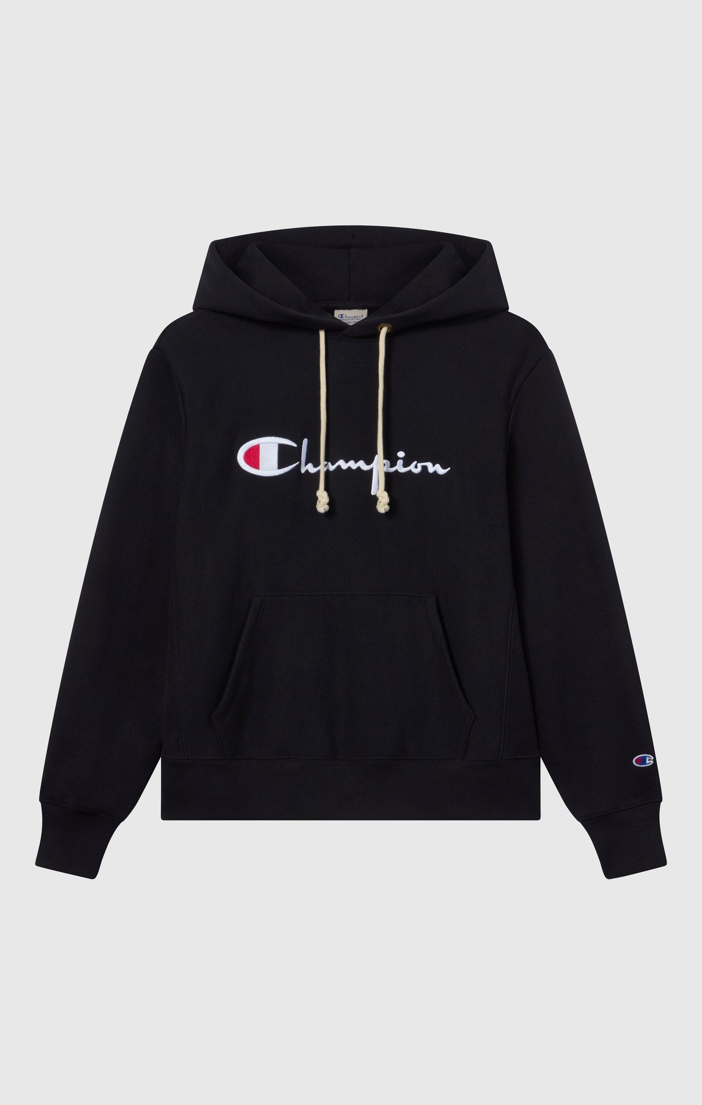 Leichter Reverse-Weave-Kapuzenpullover für Damen mit gesticktem Logo