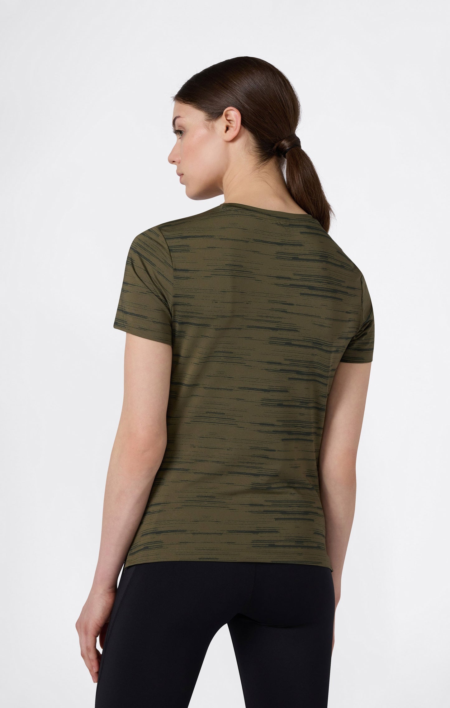 Damen Schnelltrocknendes Sport-Rundhals-T-Shirt