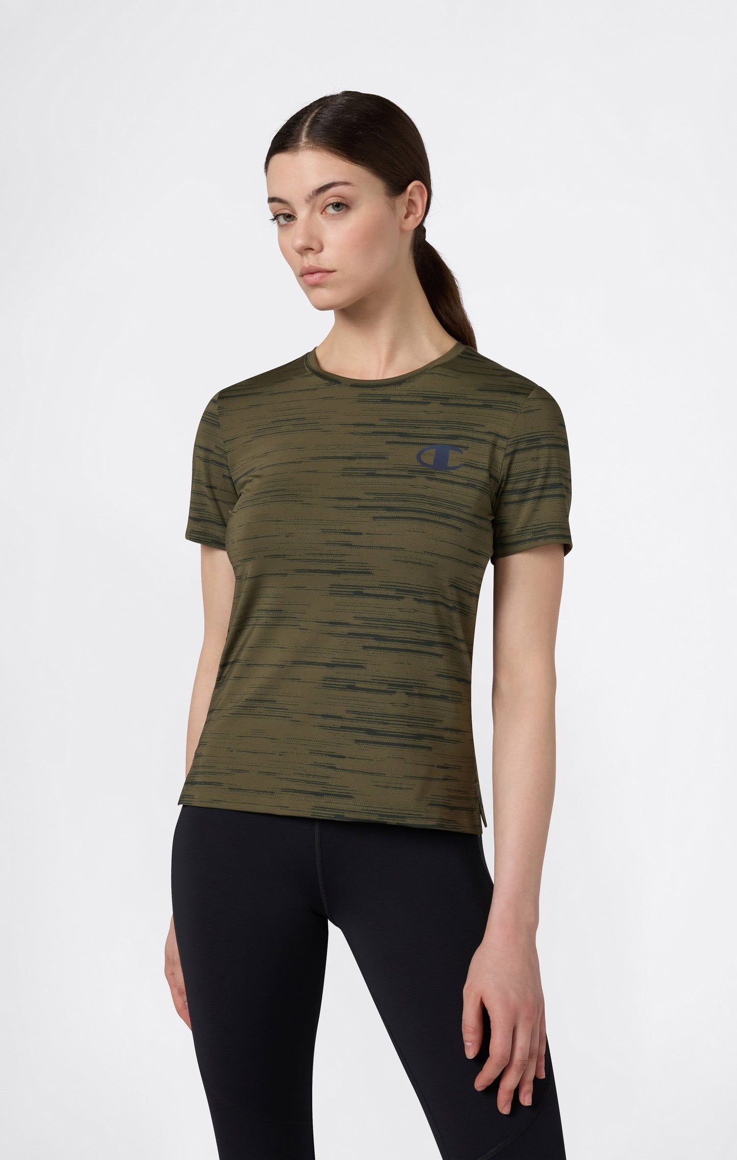 Damen Schnelltrocknendes Sport-Rundhals-T-Shirt