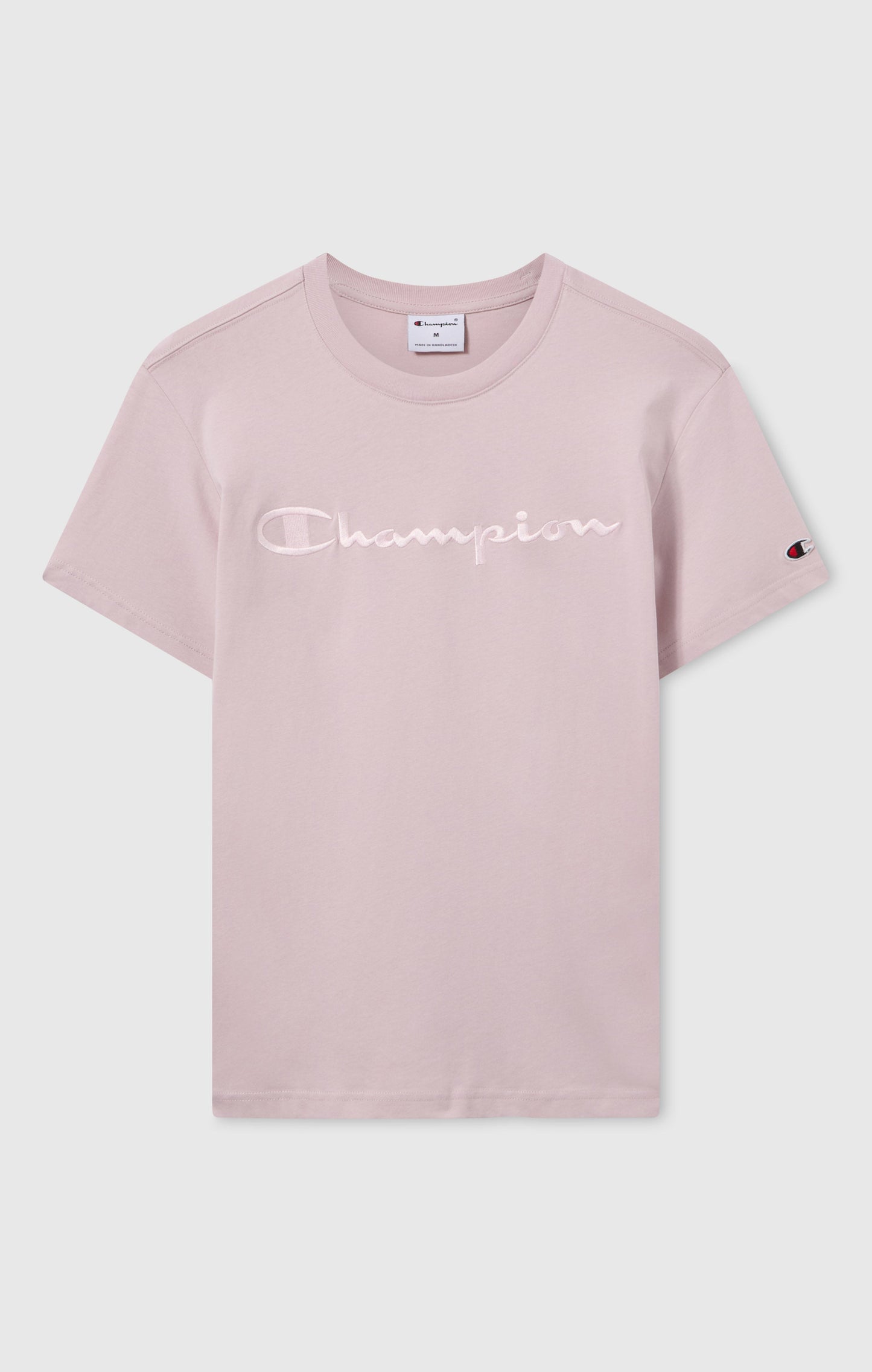 Herren-T-Shirt mit großem, gesticktem Logo-Motiv