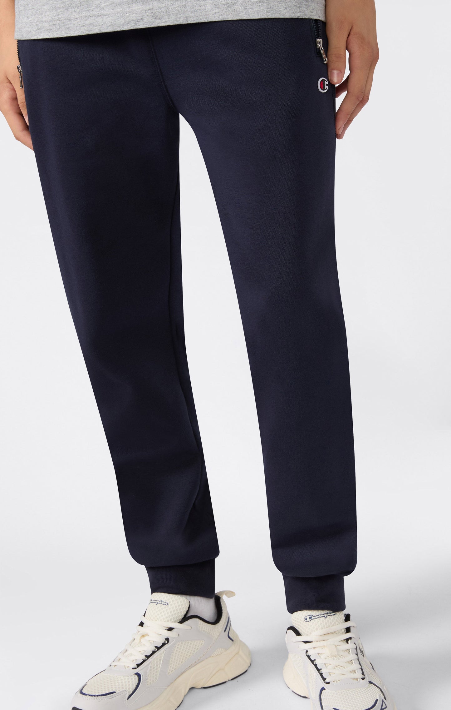 Men's Slim Fit Fleece Pants with Cuffs and Brushed Interior Icons