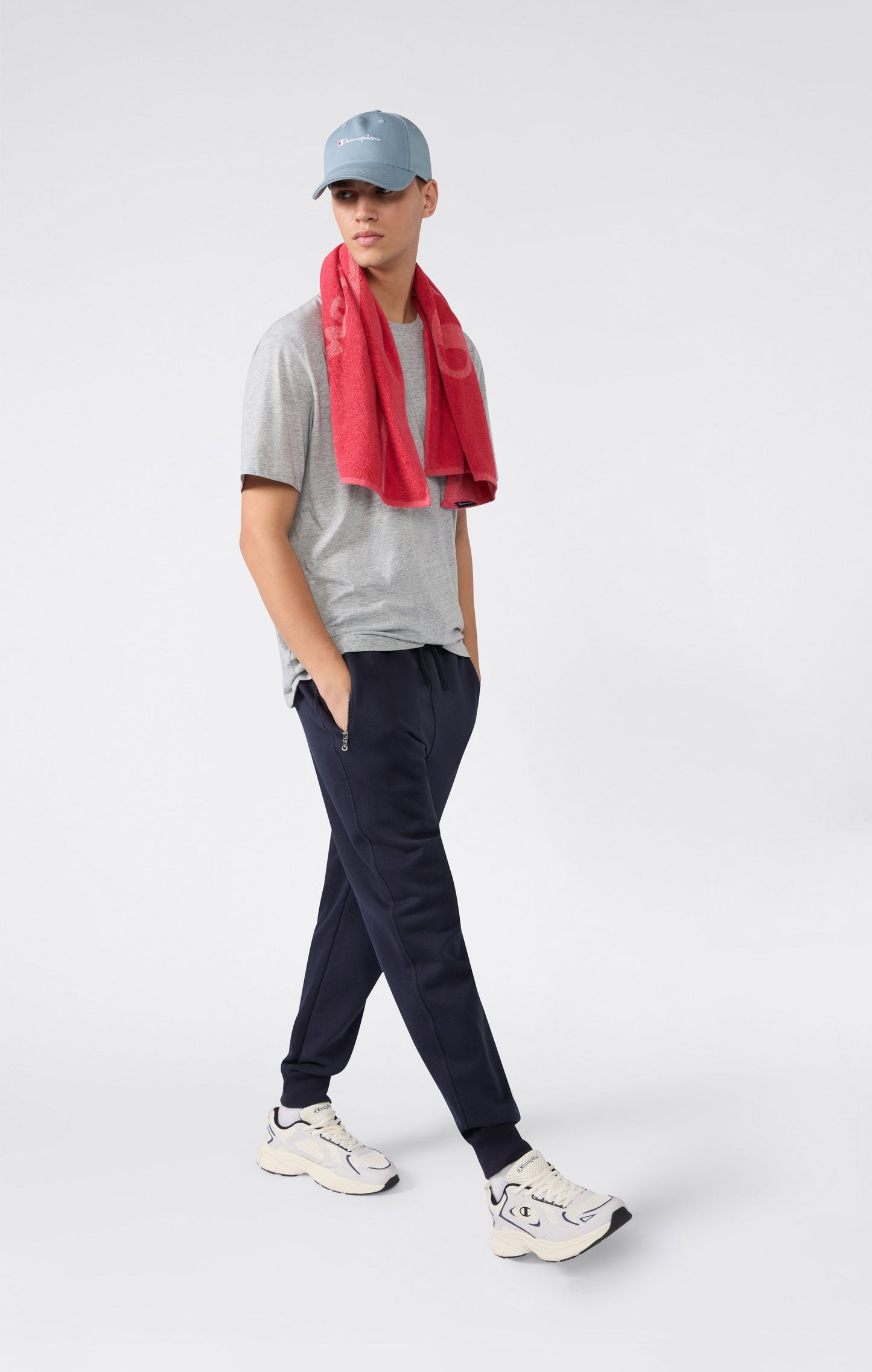 Men's Slim Fit Fleece Pants with Cuffs and Brushed Interior Icons