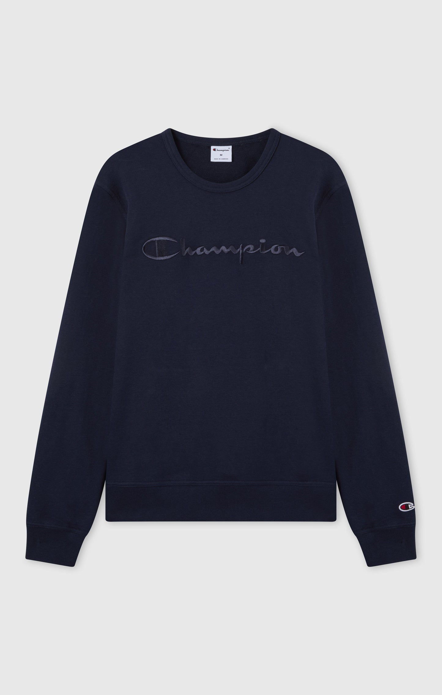 Men's Lightweight Crewneck Sweatshirt with Tonal Logo Icons