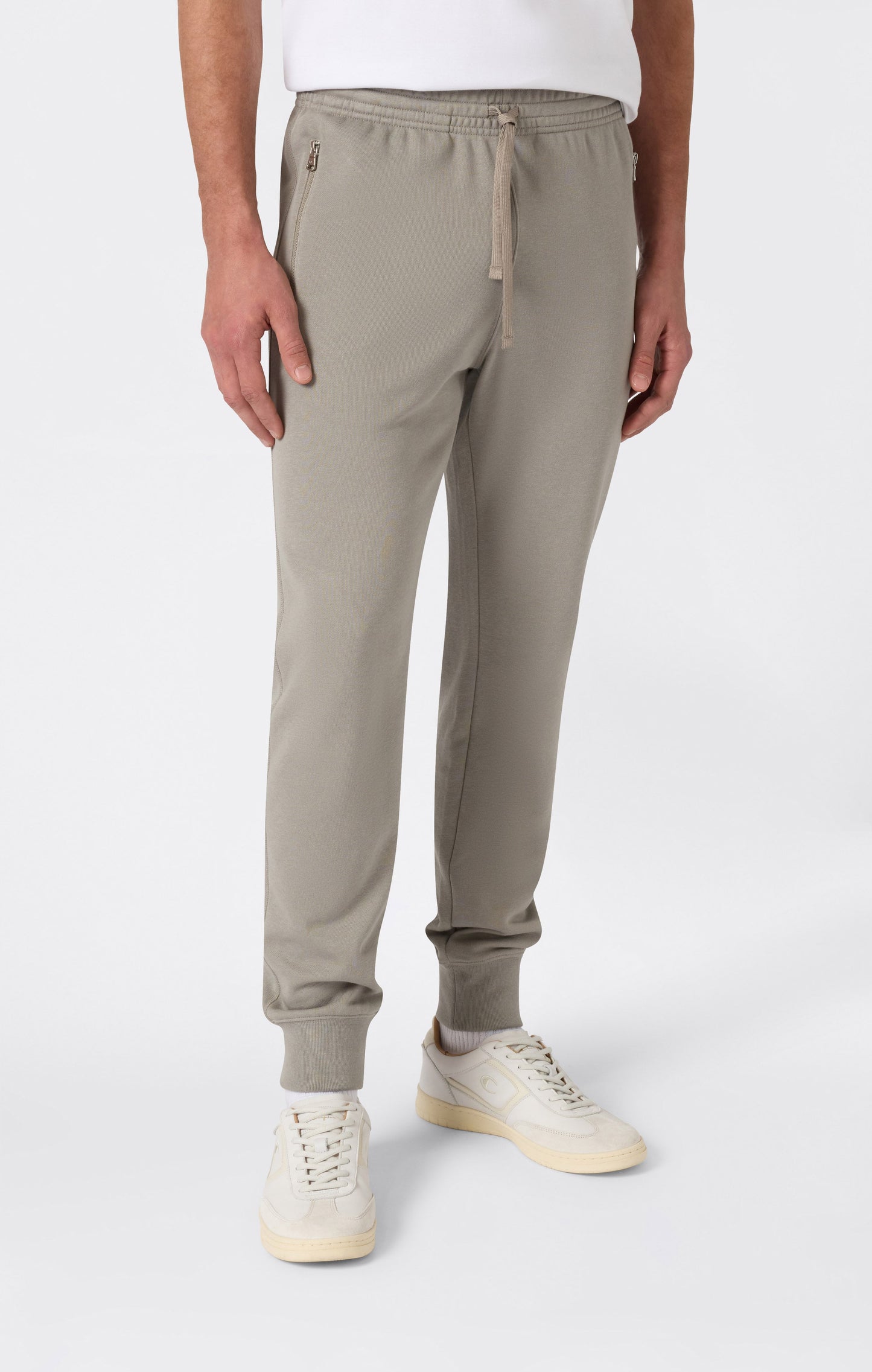 Men's Joggers with Front Zip Pockets and Ribbed Cuffs Icons