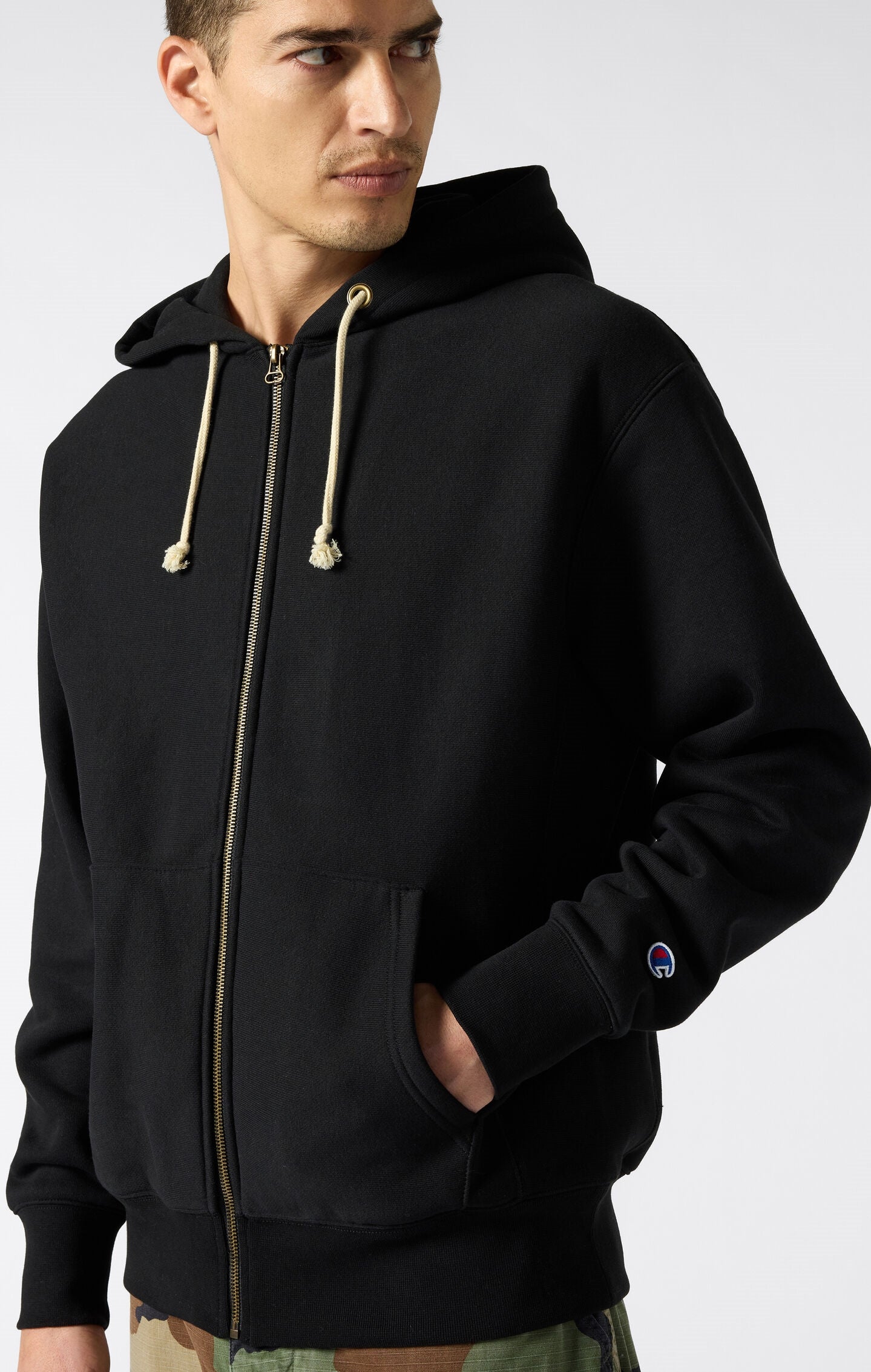 Reverse Weave Herren Fleece Kapuzenjacke mit Reißverschluss