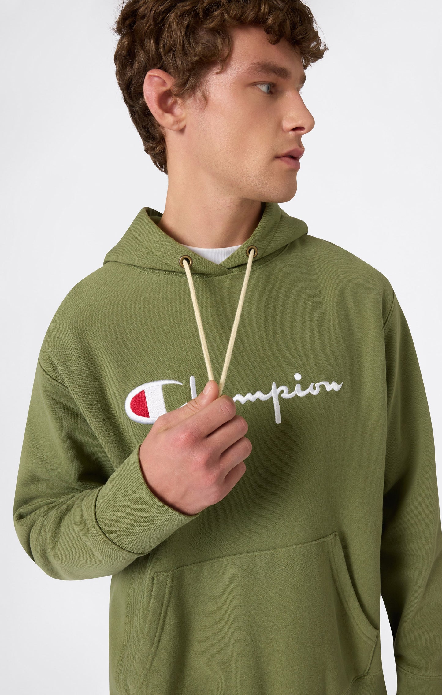 Reverse Weave Men's Loose Fit Hoodie