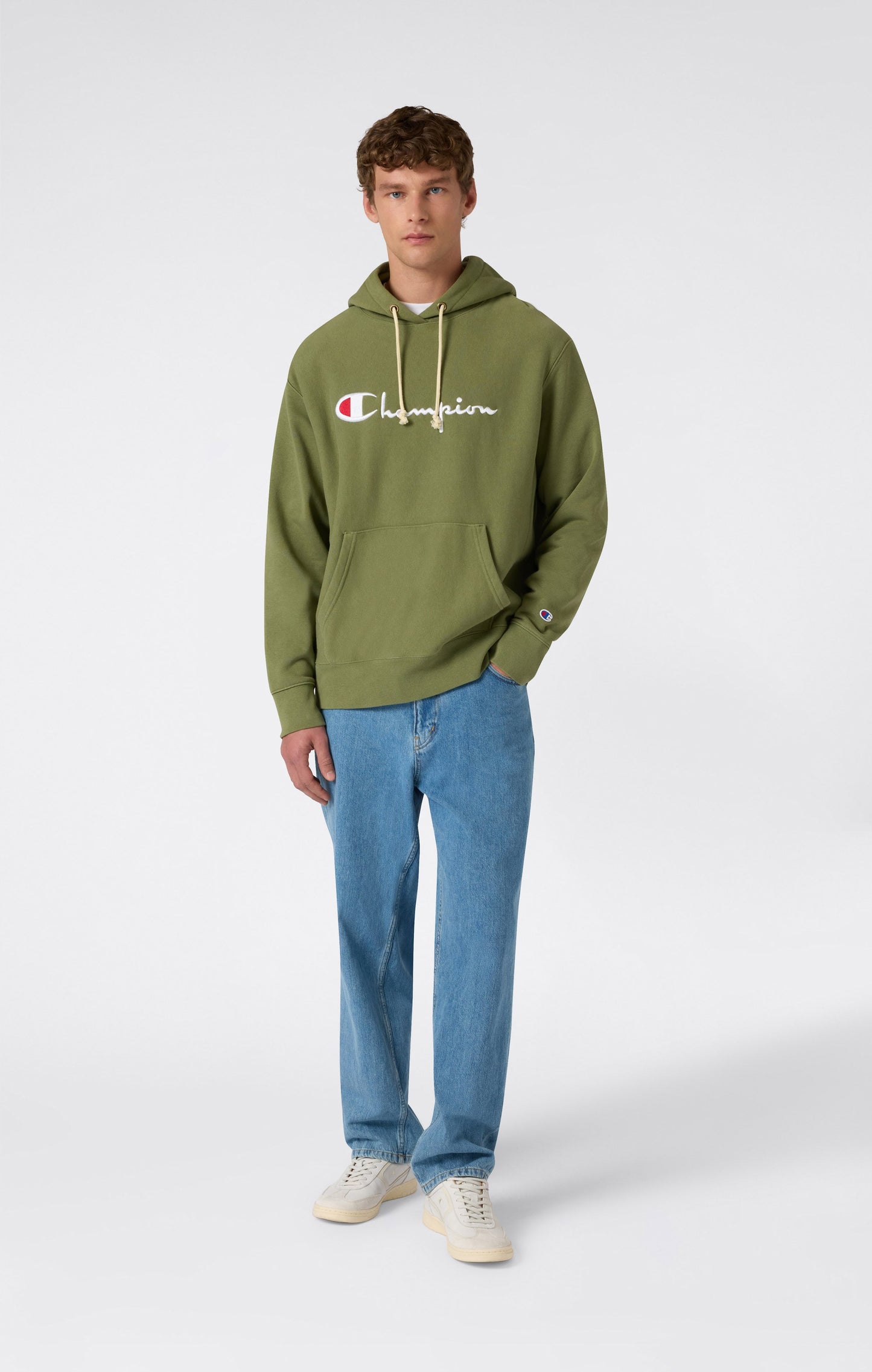Reverse Weave Men's Loose Fit Hoodie