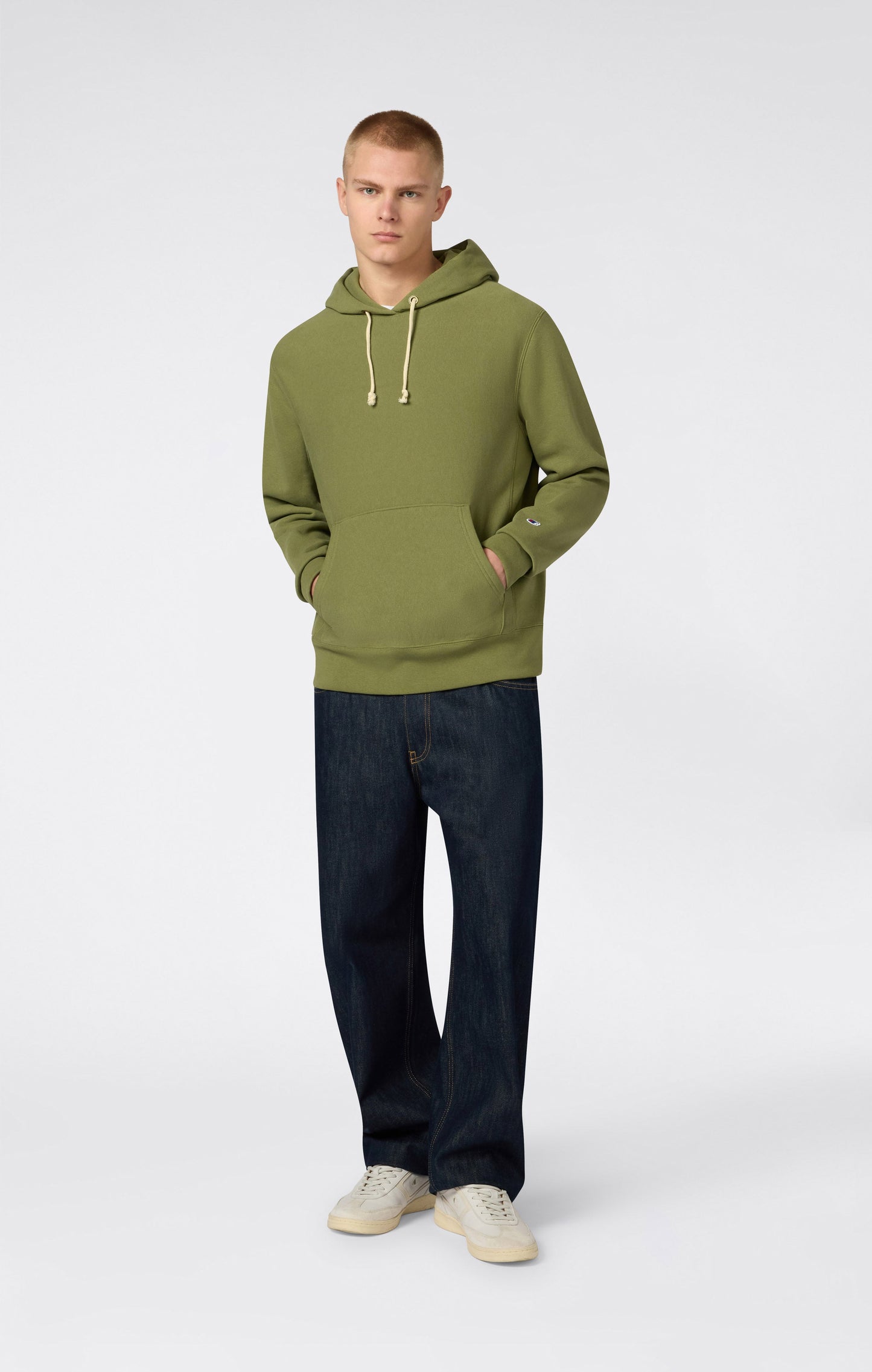 Men's Lightweight Hooded Sweatshirt Reverse Weave
