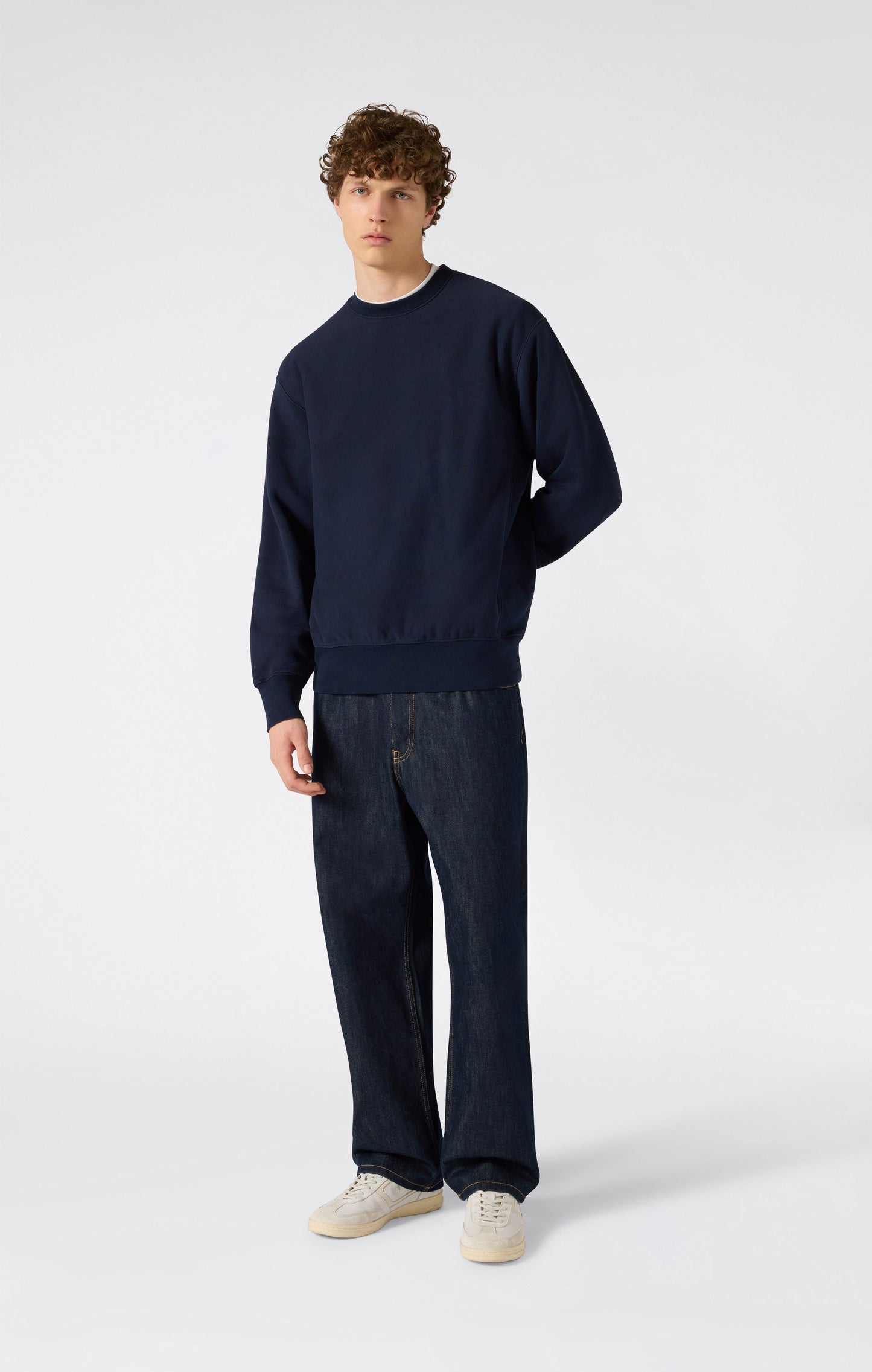 Men's Lightweight Crewneck Sweatshirt Reverse Weave