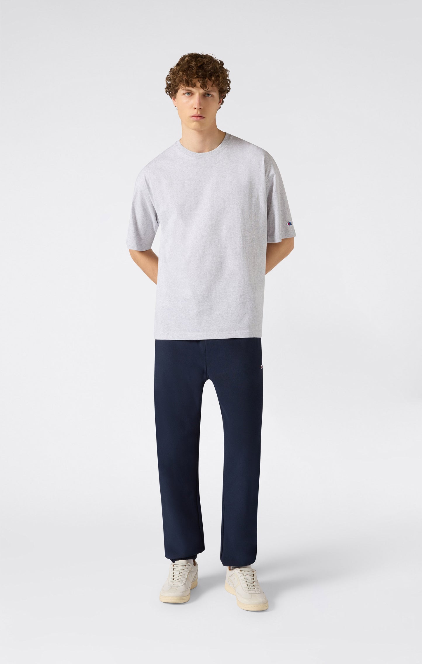Men's Lightweight Jogger Pants with Elastic Cuff Reverse Weave