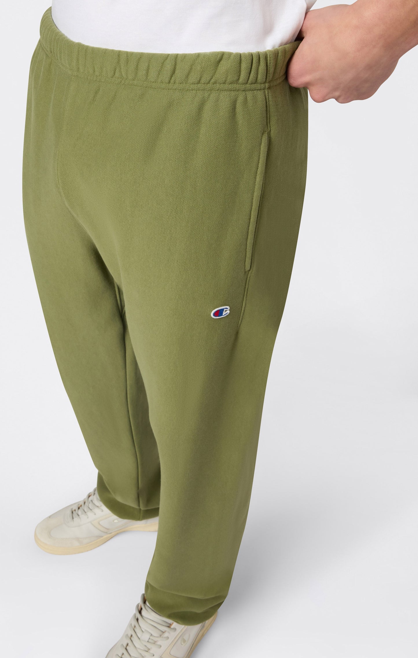 Men's Lightweight Jogger Pants with Elastic Cuff Reverse Weave
