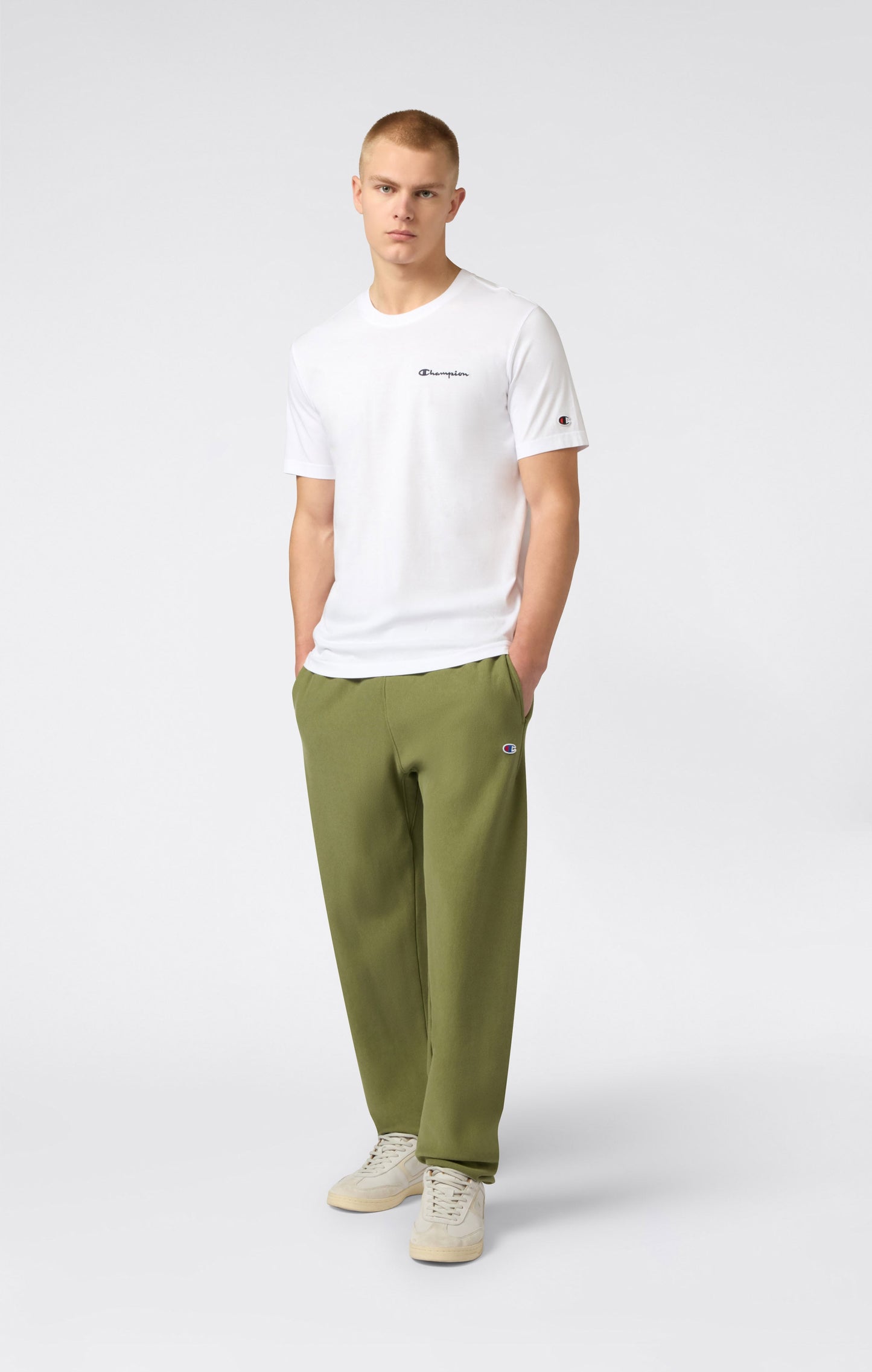 Men's Lightweight Jogger Pants with Elastic Cuff Reverse Weave