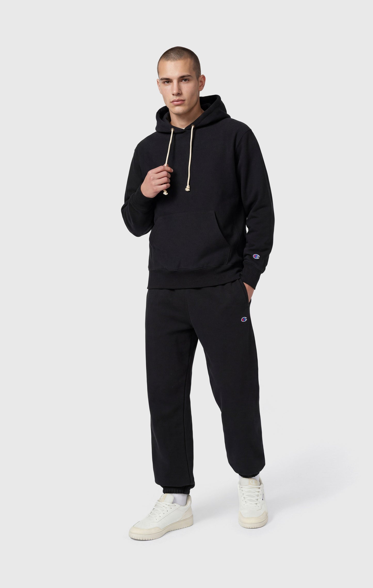 Men's Lightweight Jogger Pants with Elastic Cuff Reverse Weave