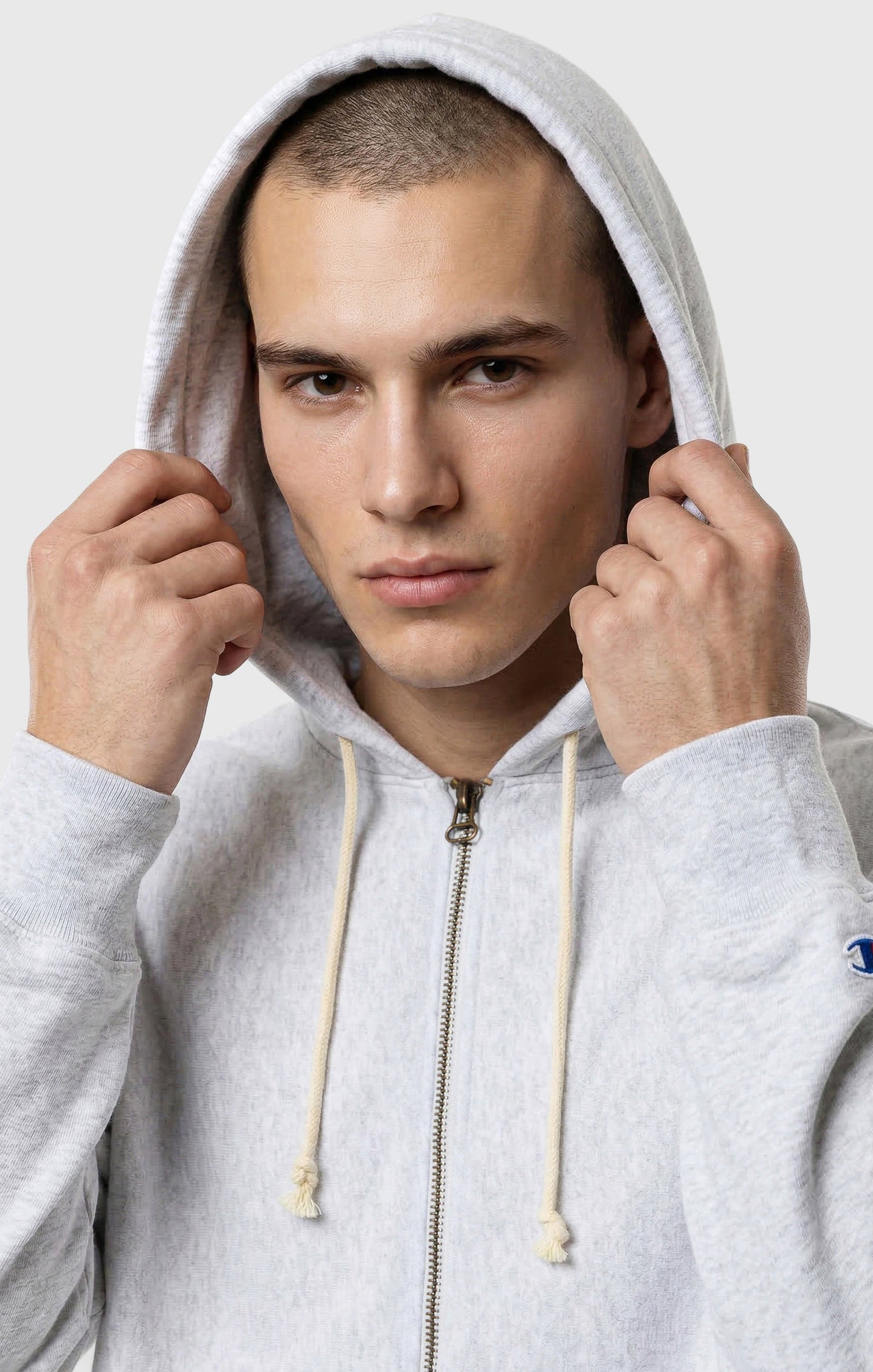 Herren Full Zip Kapuzenpullover Reverse Weave