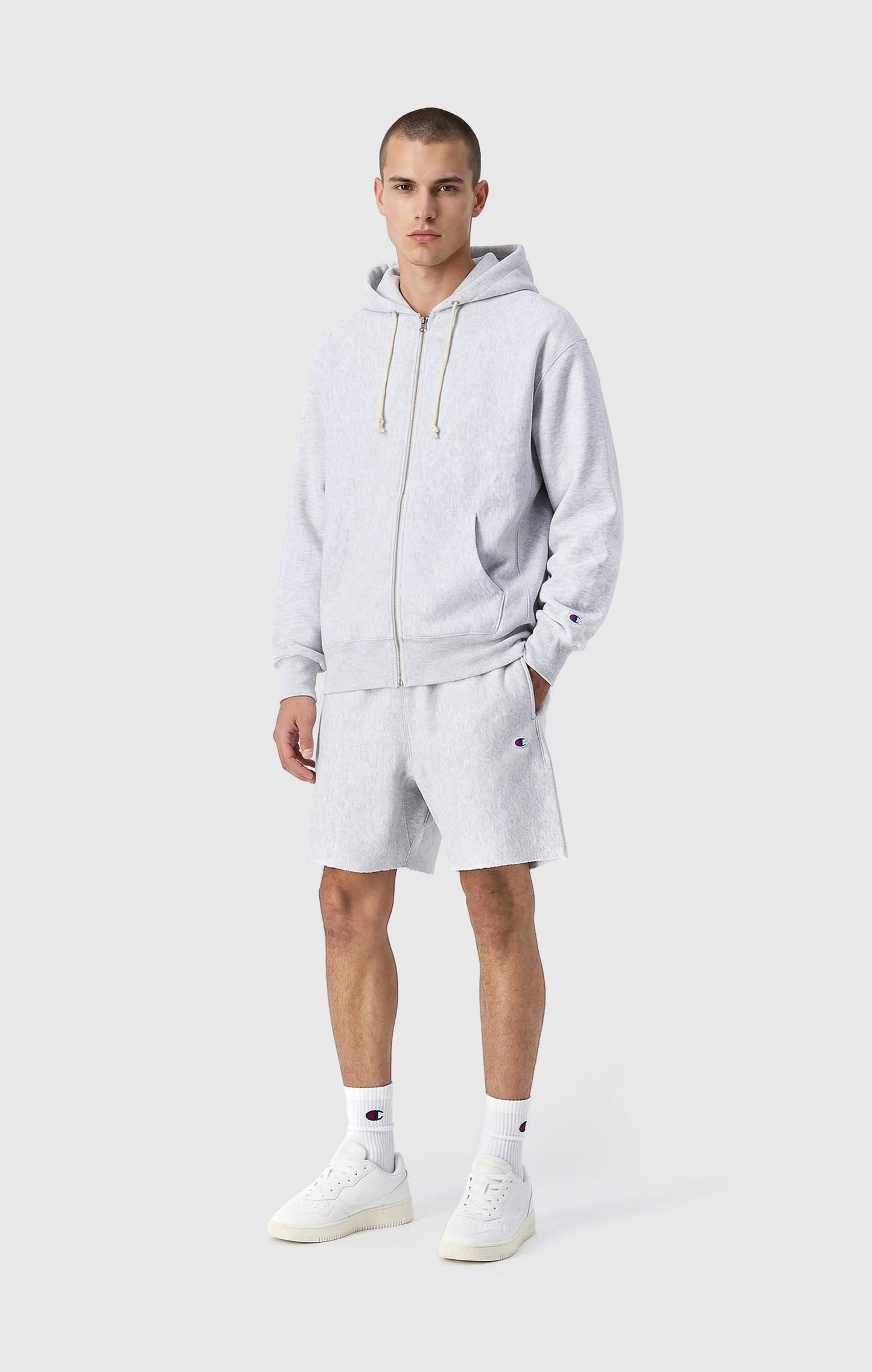 Herren Full Zip Kapuzenpullover Reverse Weave