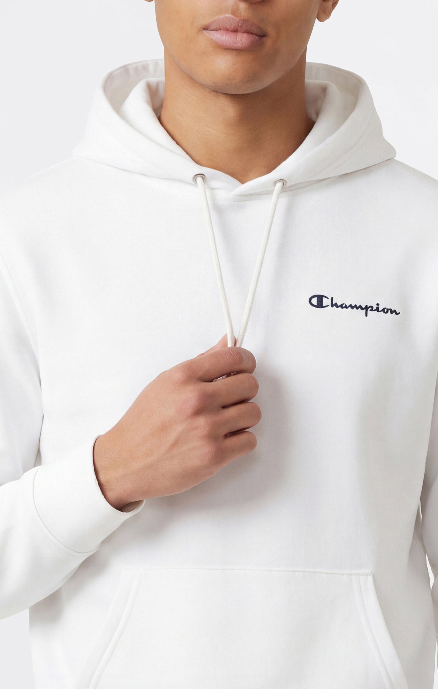 Men's Lightweight Hoodie with Small Embroidered Logo Icons