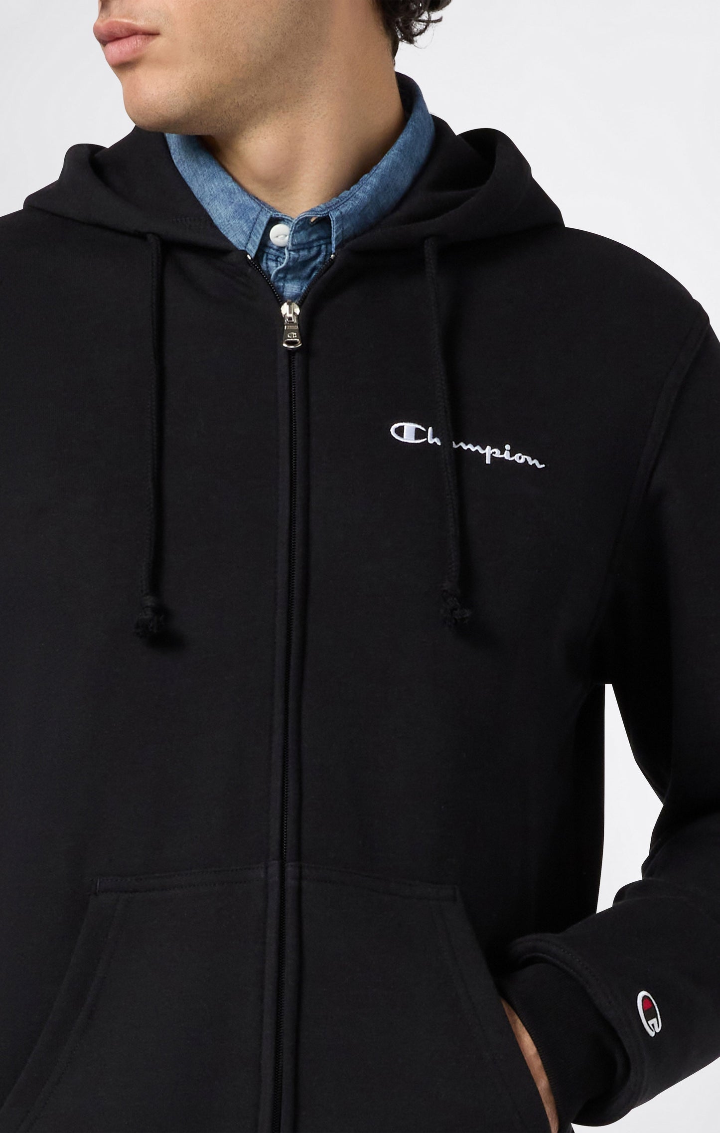 Men's Lightweight Full Zip Hoodie Icons