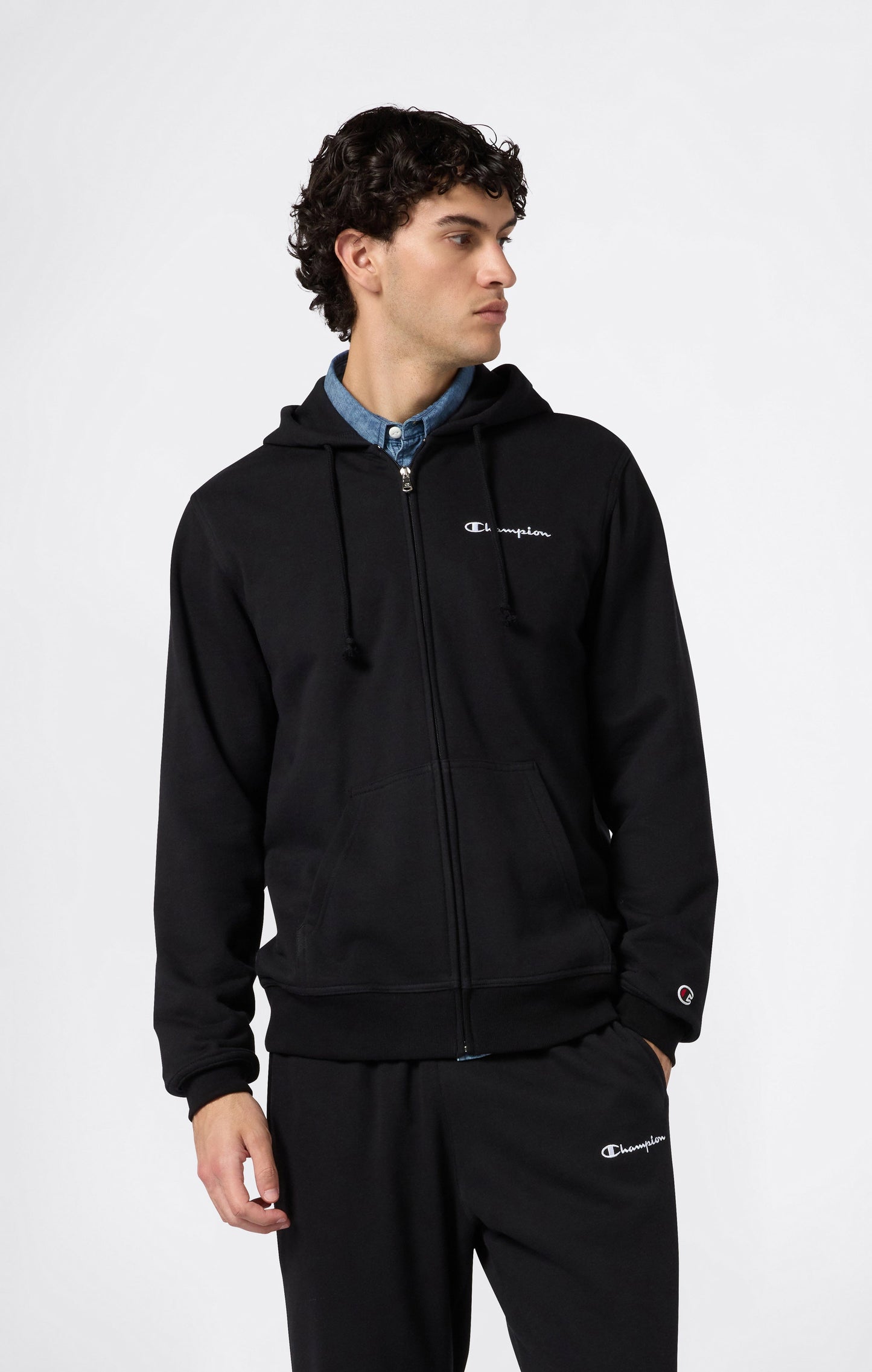 Men's Lightweight Full Zip Hoodie Icons