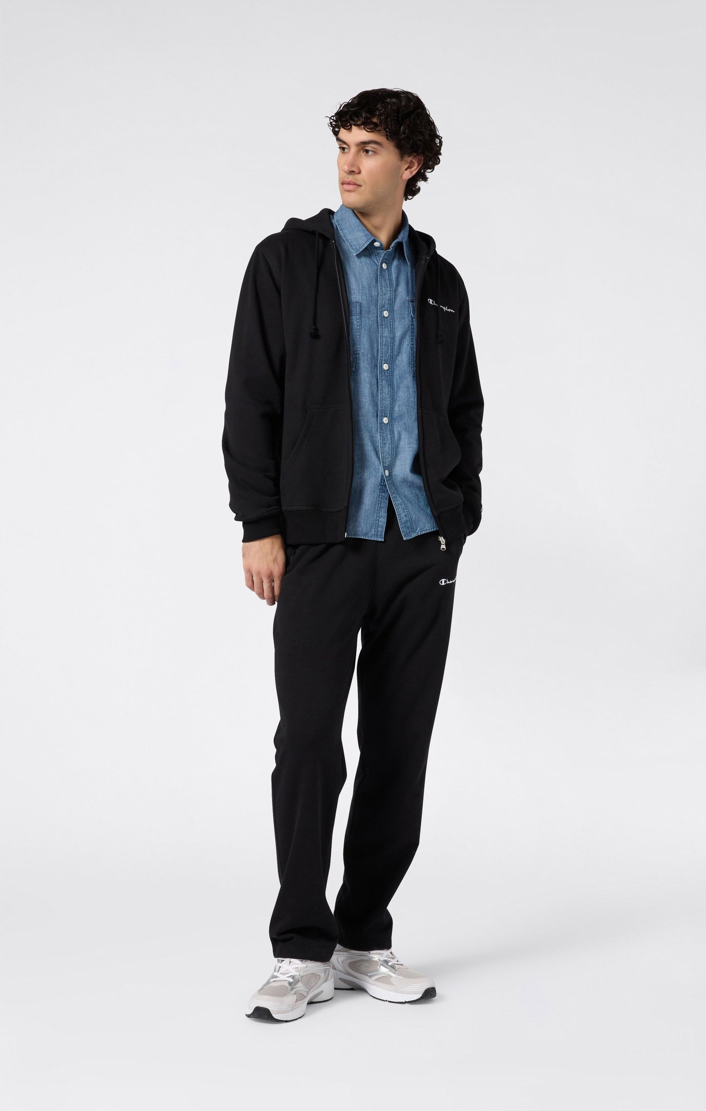 Men's Lightweight Full Zip Hoodie Icons