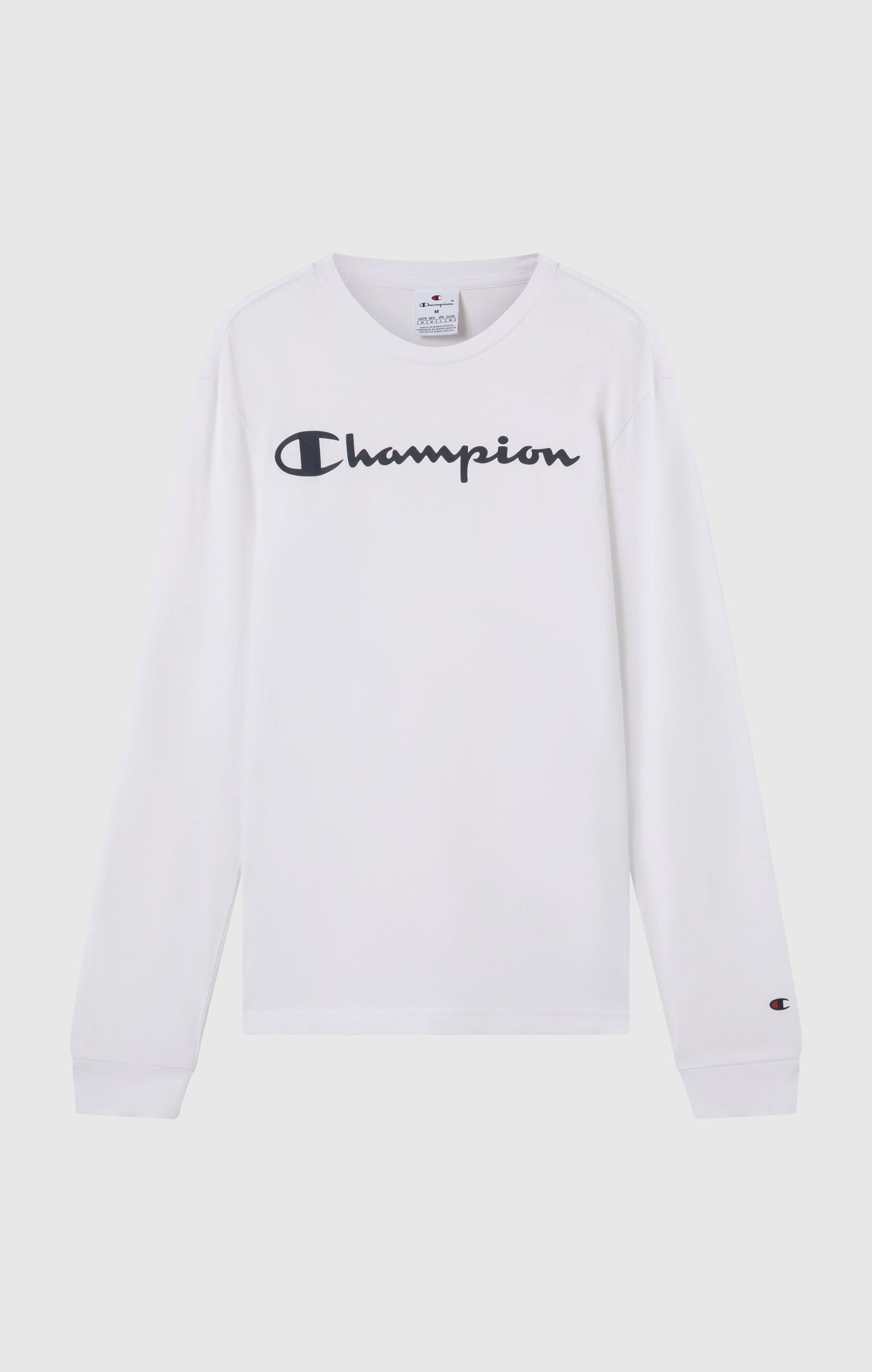 Herren Langarm-T-Shirt mit Skript-Logo