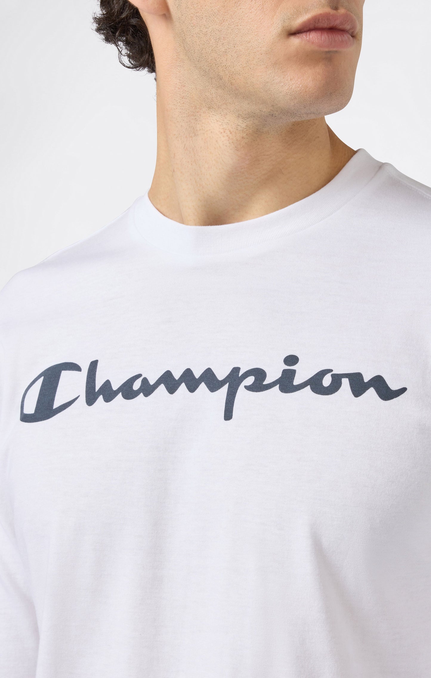 Herren Langarm-T-Shirt mit Skript-Logo