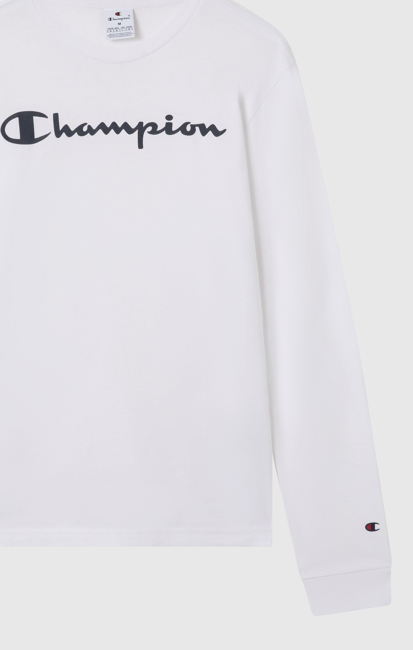 Herren Langarm-T-Shirt mit Skript-Logo