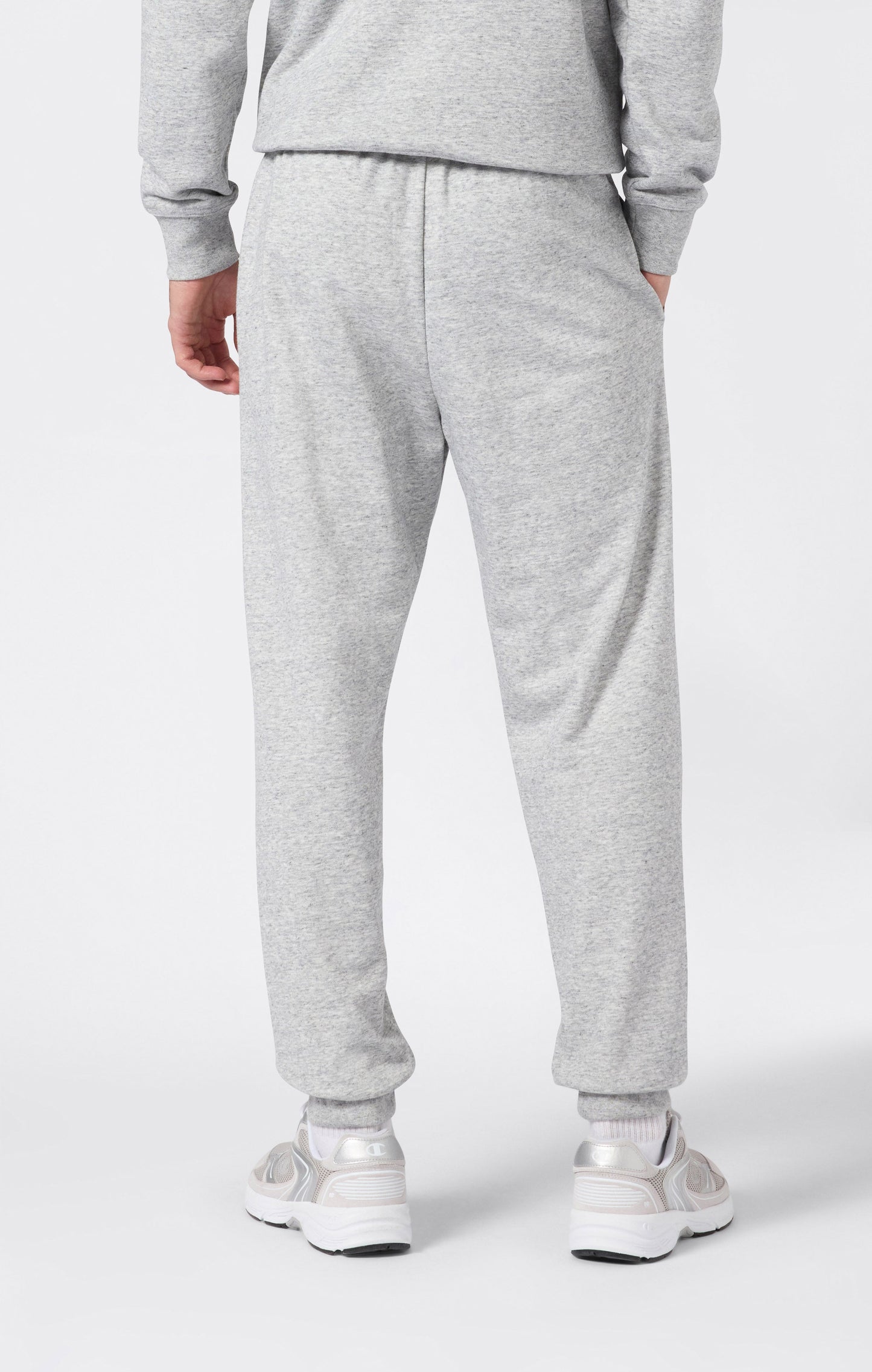 Men's Lightweight Jogger Pants with Rib Cuffs and Maxi Printed Logo
