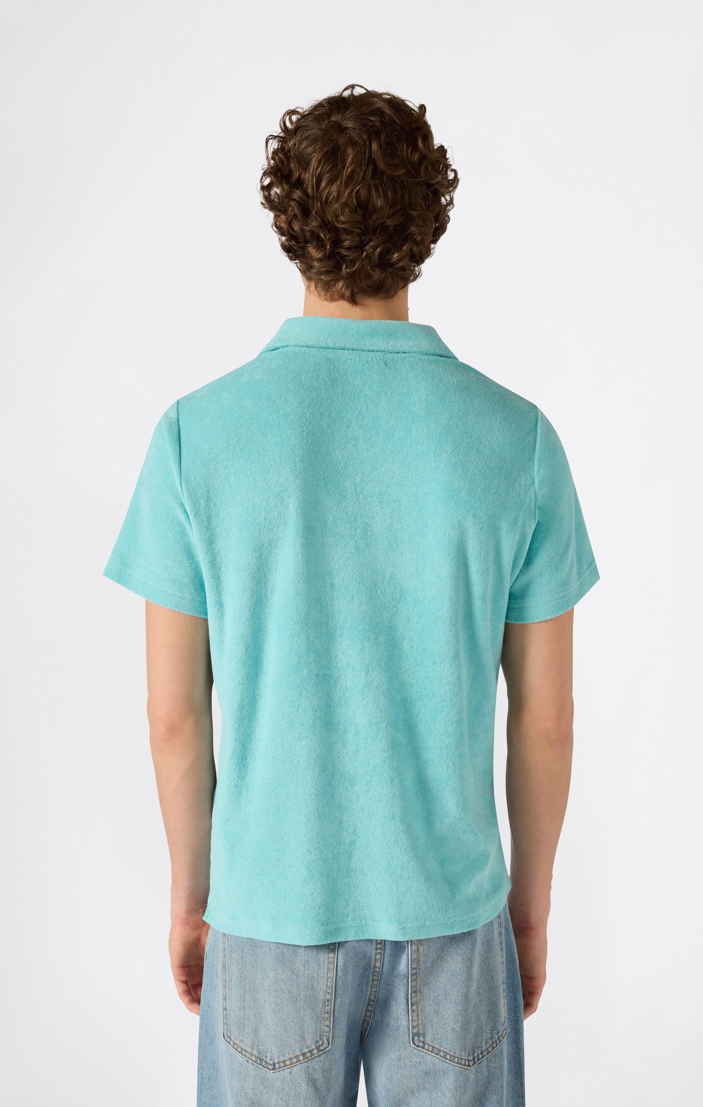 Men's Towel Terry Polo Shirt