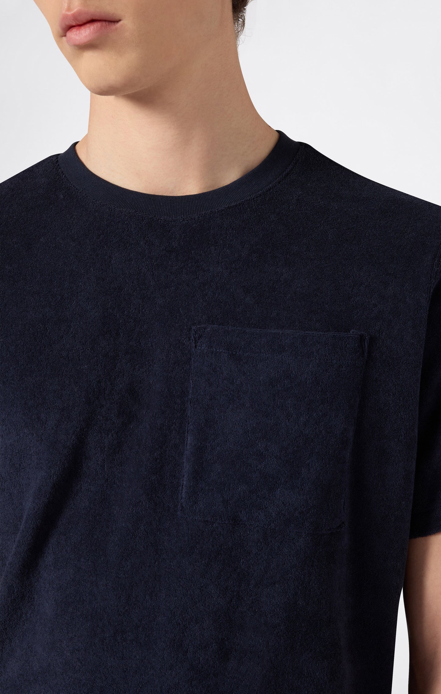 Men's Towel Terry Pocket T-Shirt