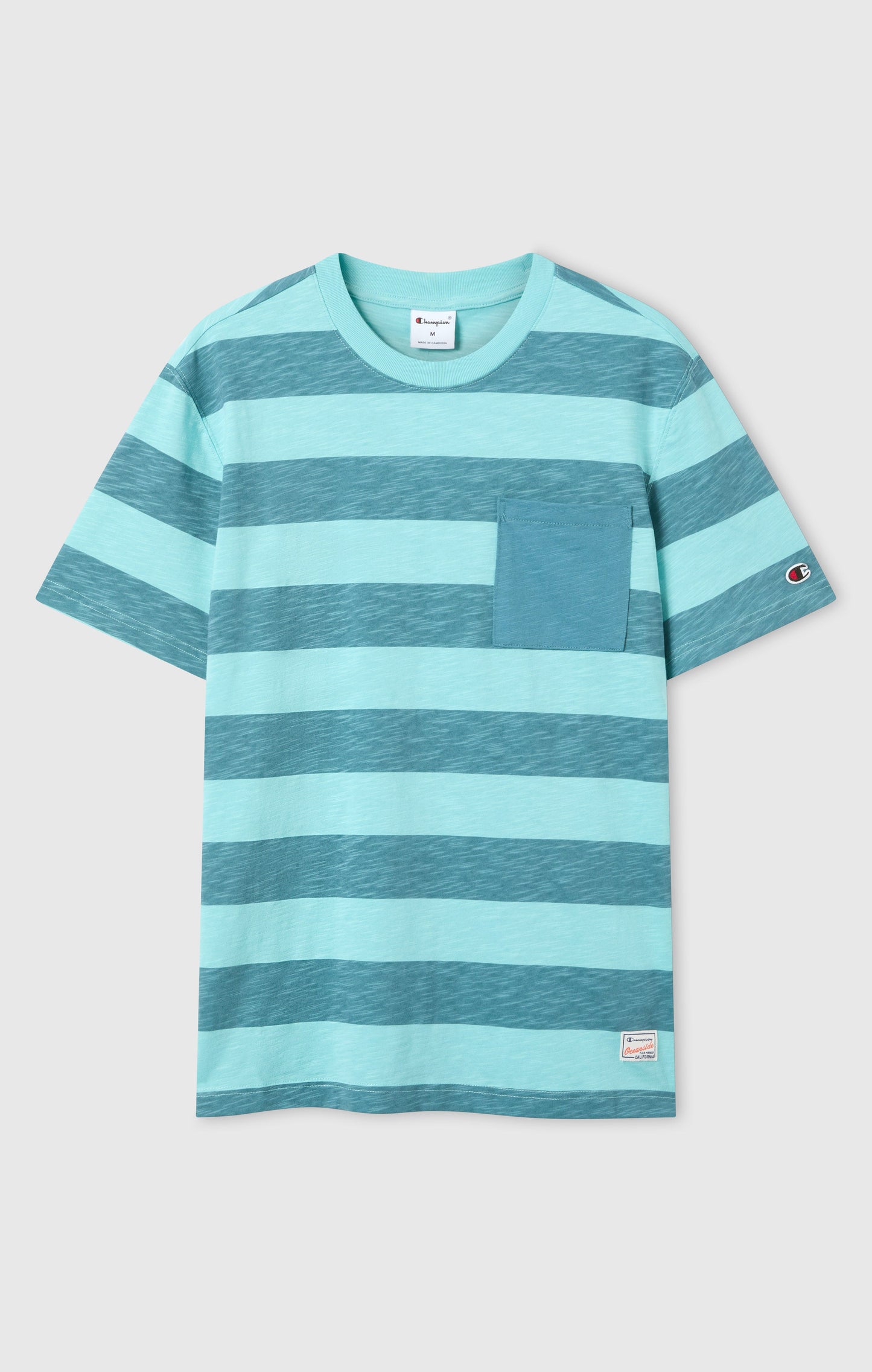 Men's Striped T-Shirt with Pocket