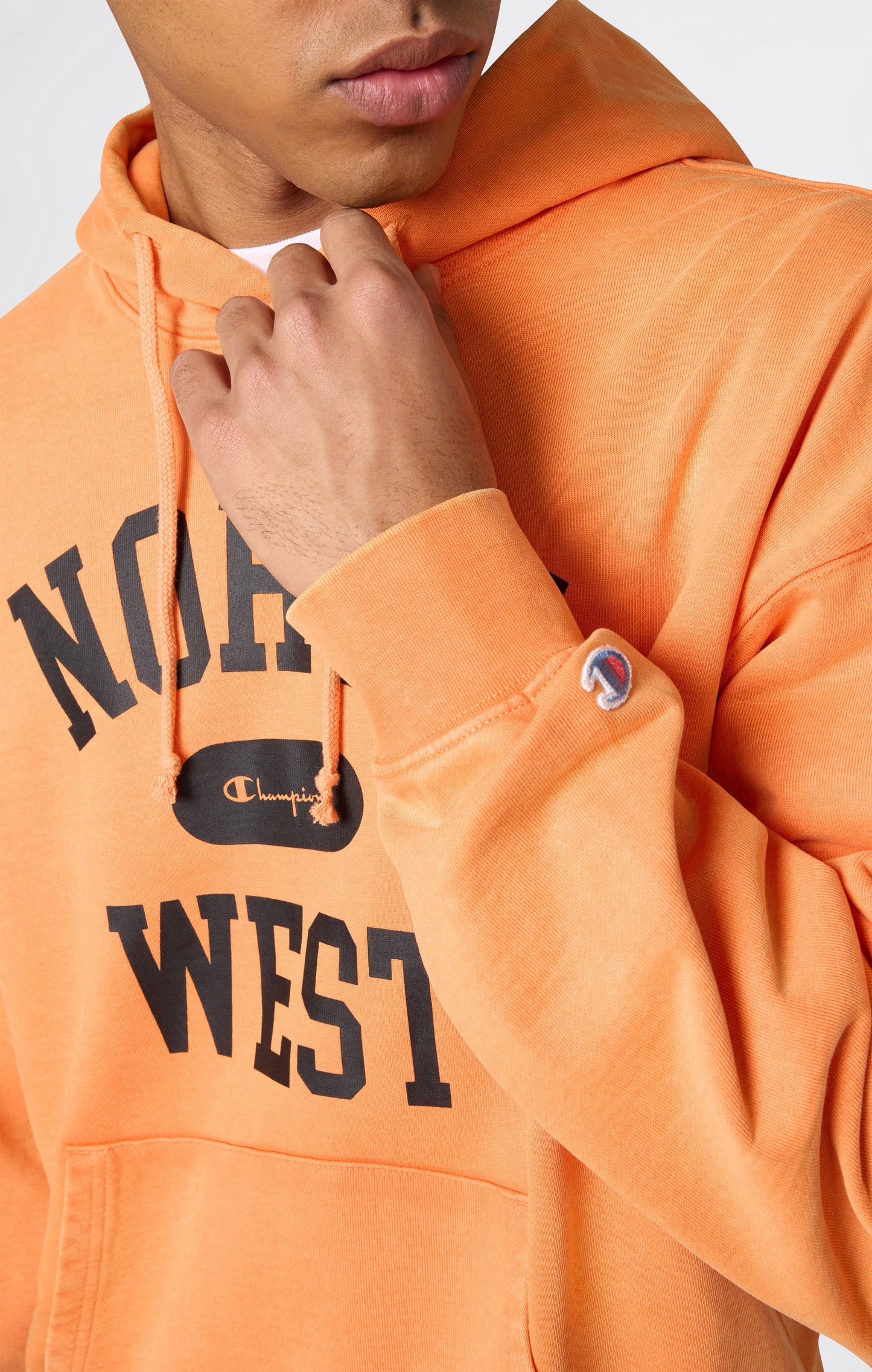 Herren Kapuzenpullover im East-West-Stil