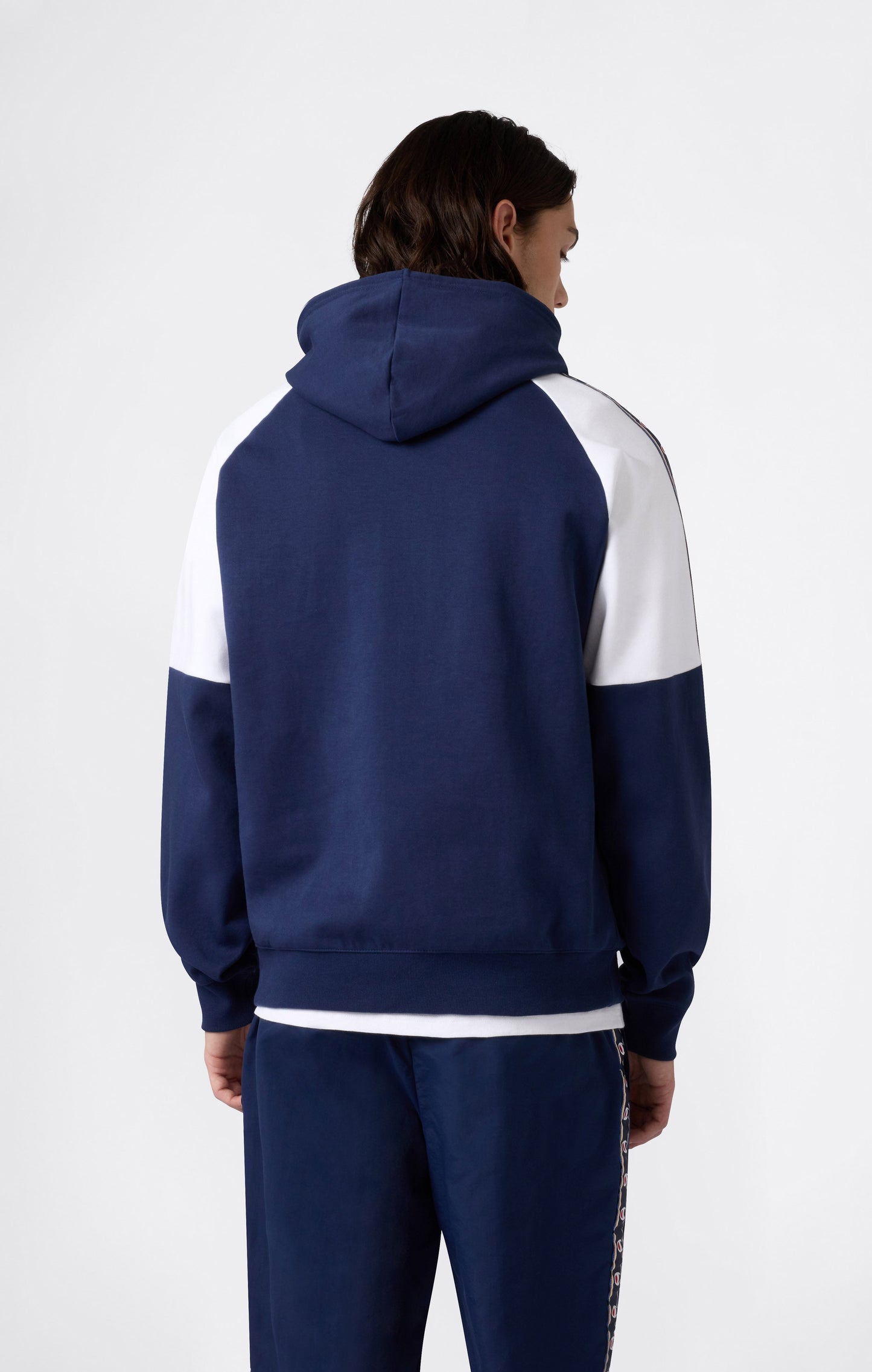 Men's Interlock Tape Logo Hooded Sweatshirt