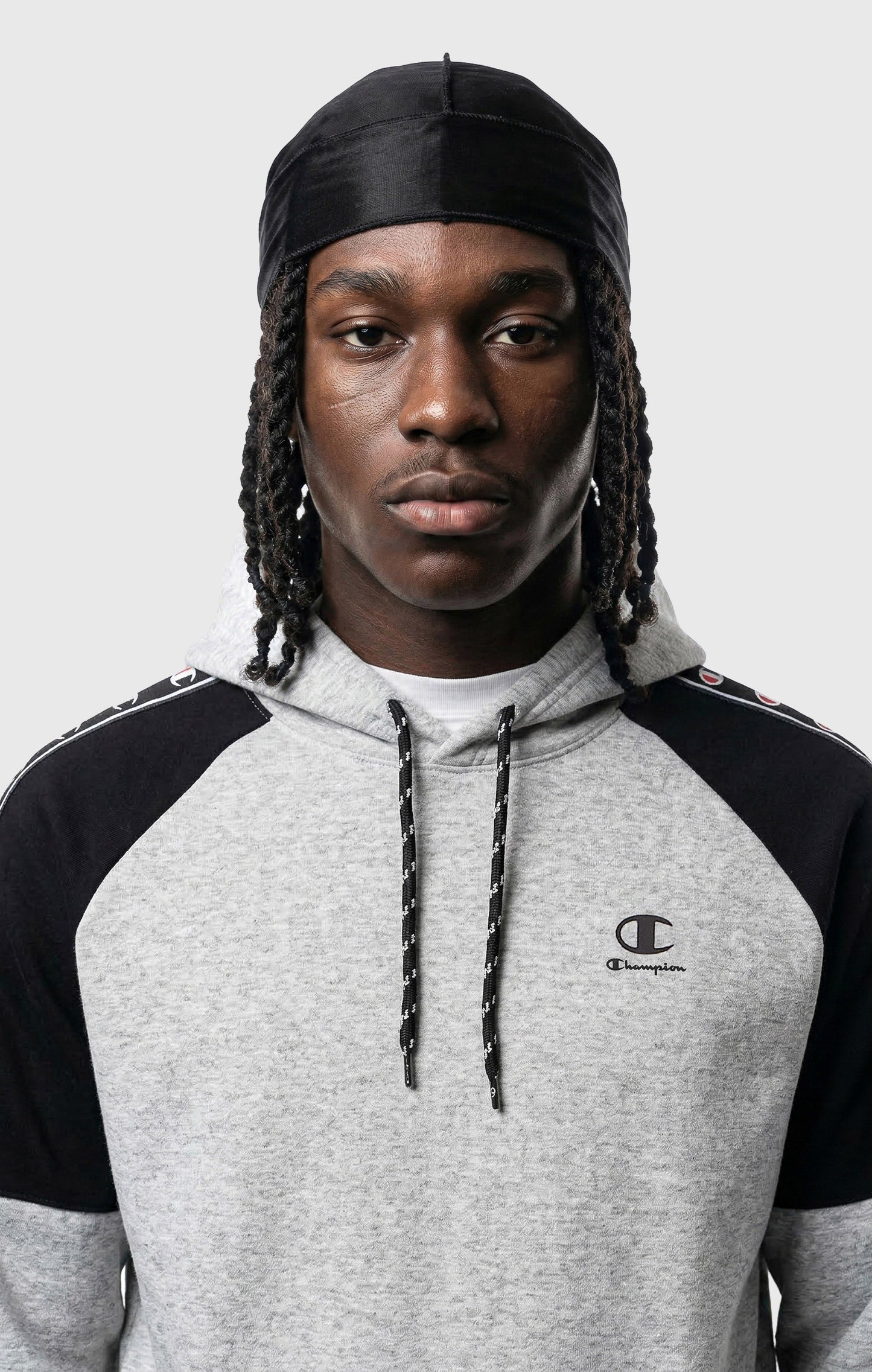 Men's Interlock Tape Logo Hooded Sweatshirt