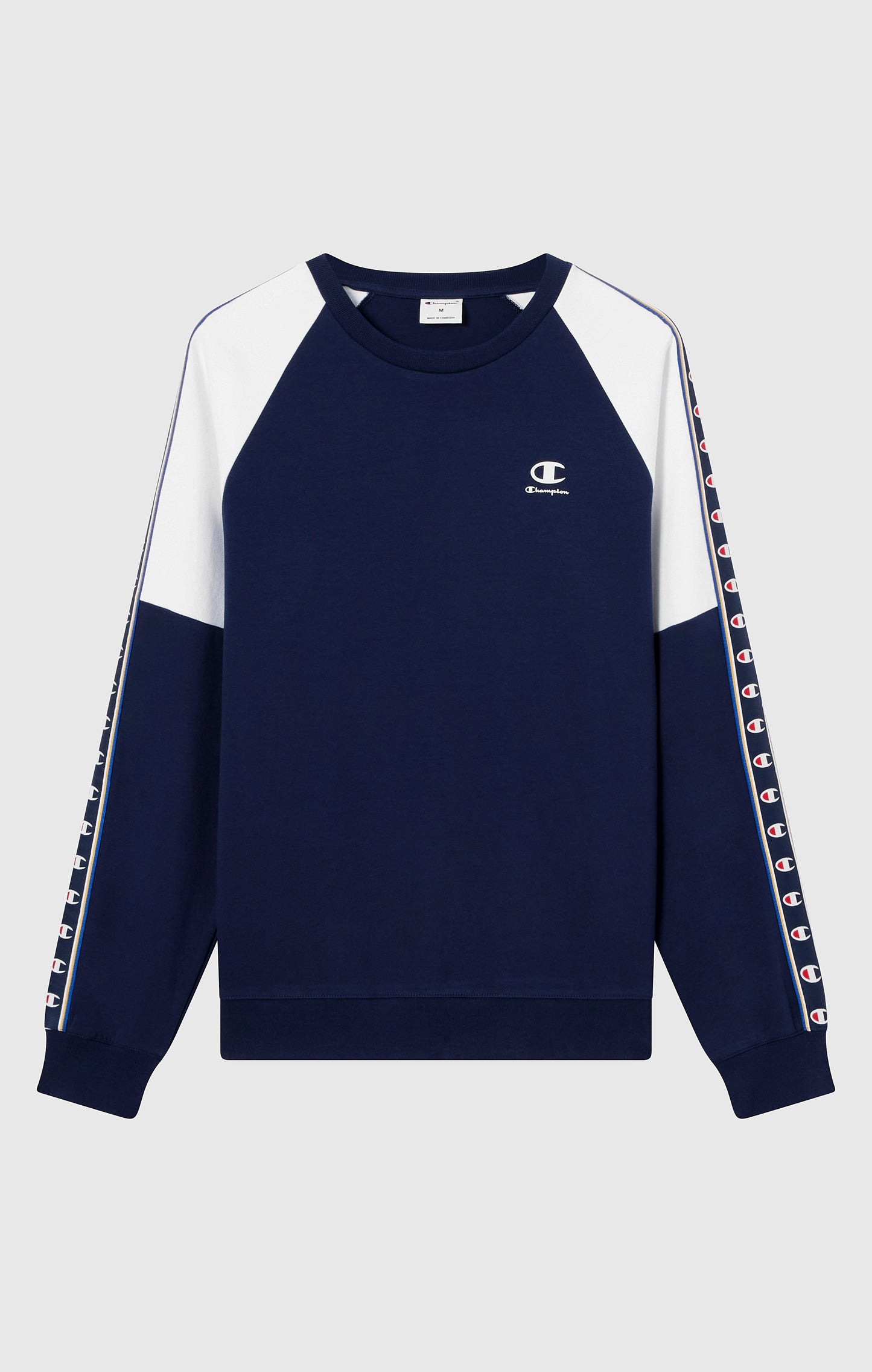 Men's Interlock Tape Logo Crewneck Sweatshirt