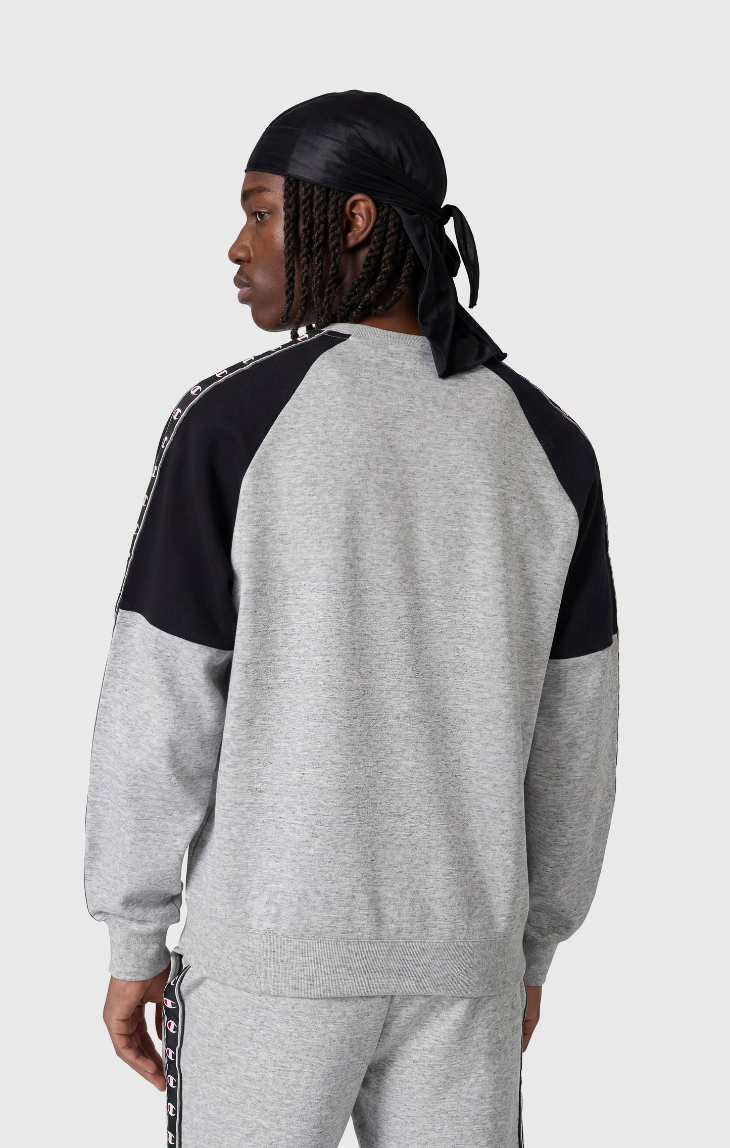 Men's Interlock Tape Logo Crewneck Sweatshirt
