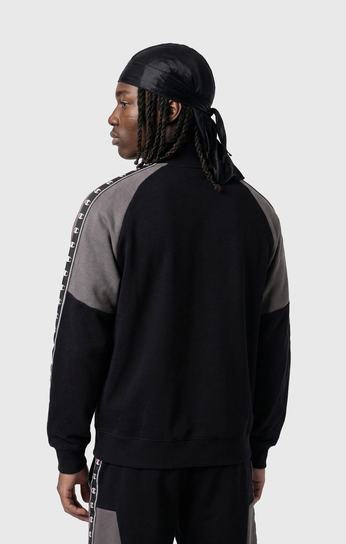 Men's Interlock Half Zip Tape Logo Sweatshirt