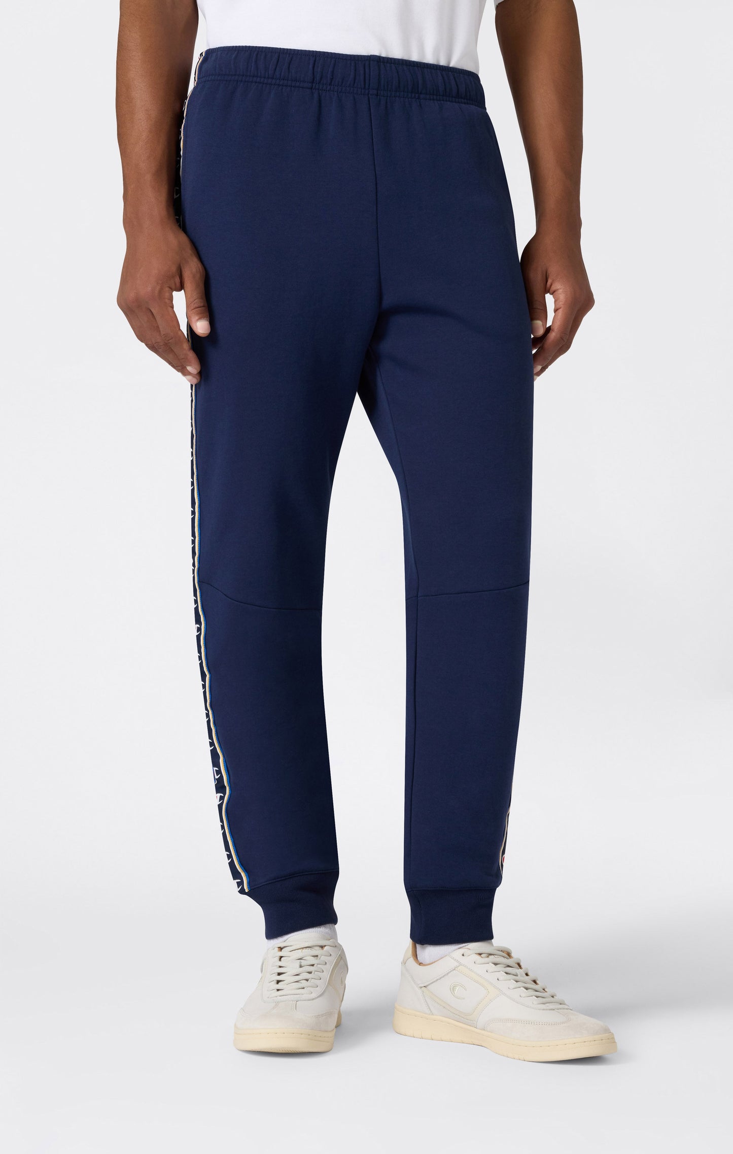 Men's Interlock Tape Logo Rib Cuff Pants