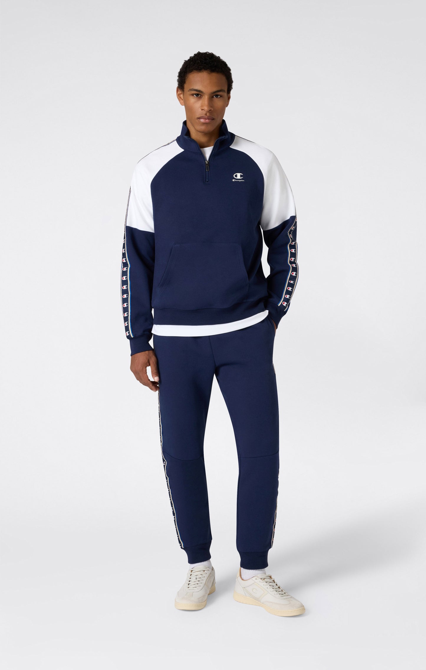 Men's Interlock Tape Logo Rib Cuff Pants