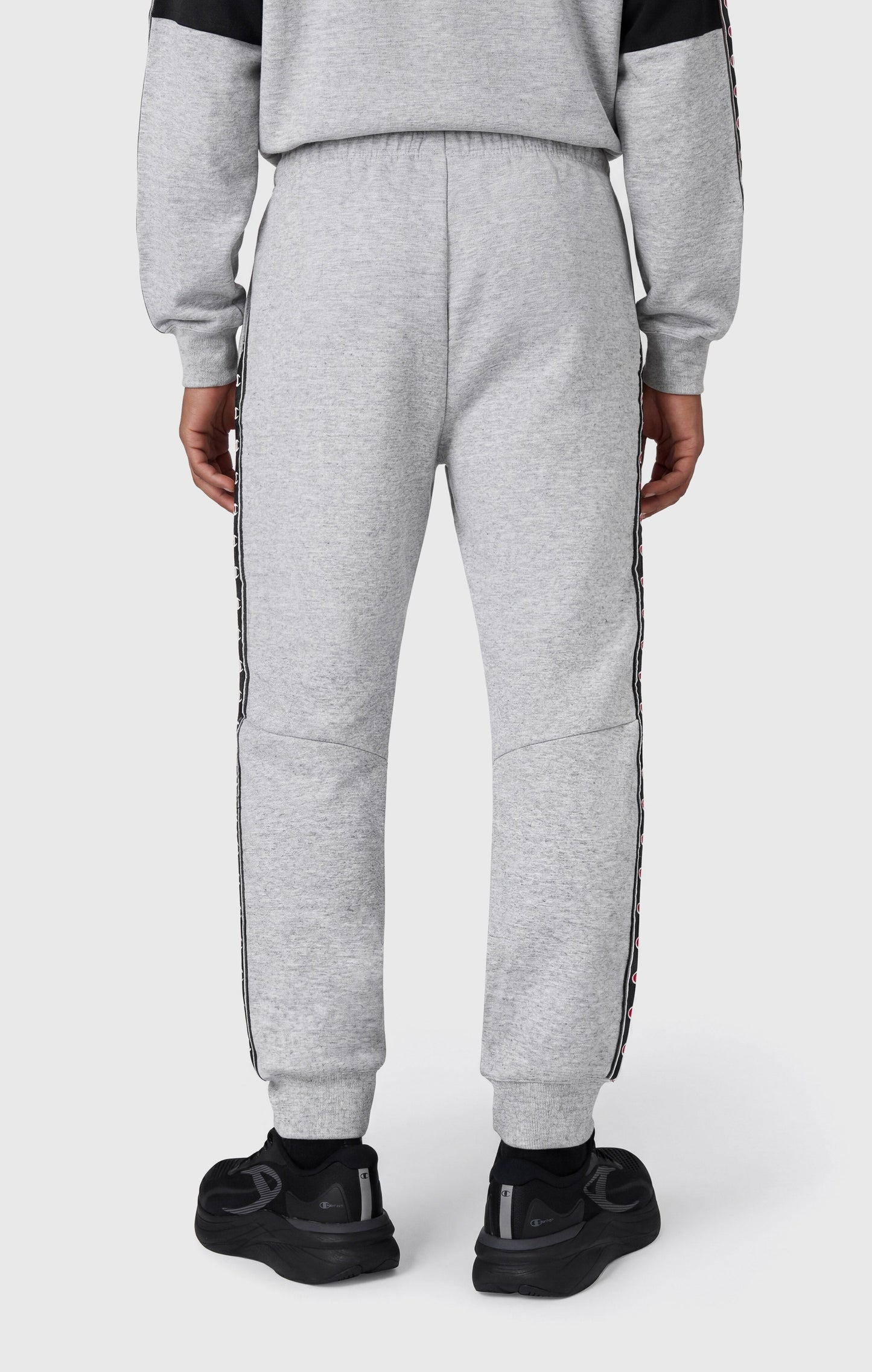 Herren Interlock Hose mit Logo-Rippbündchen