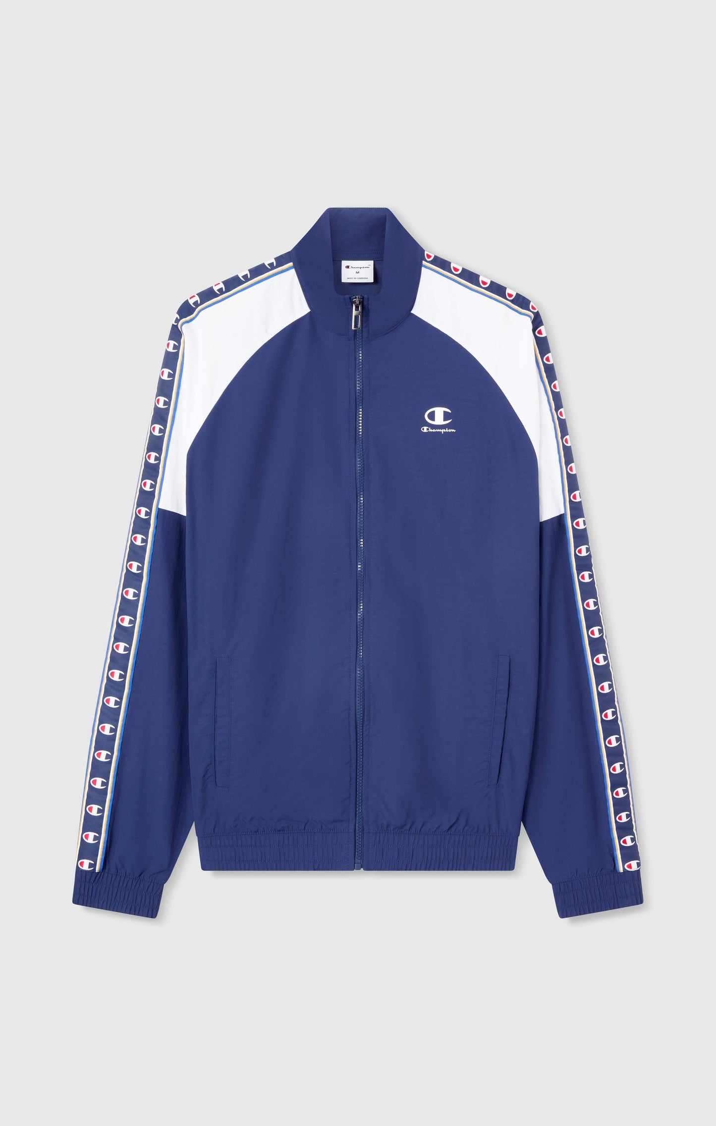 Men's Track Top with Full Zip and Tape Logo